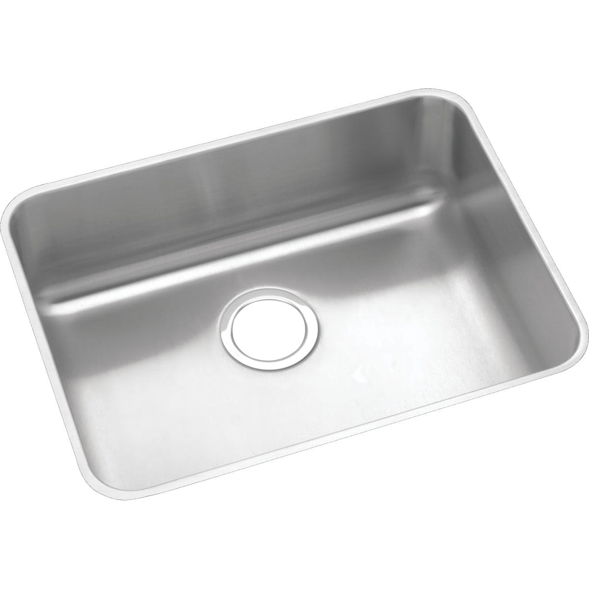 Alternate Image for Elkay Lustertone Classic 24" Stainless Steel Kitchen Sink, 18 Gauge, Lustrous Satin, ELUH2115