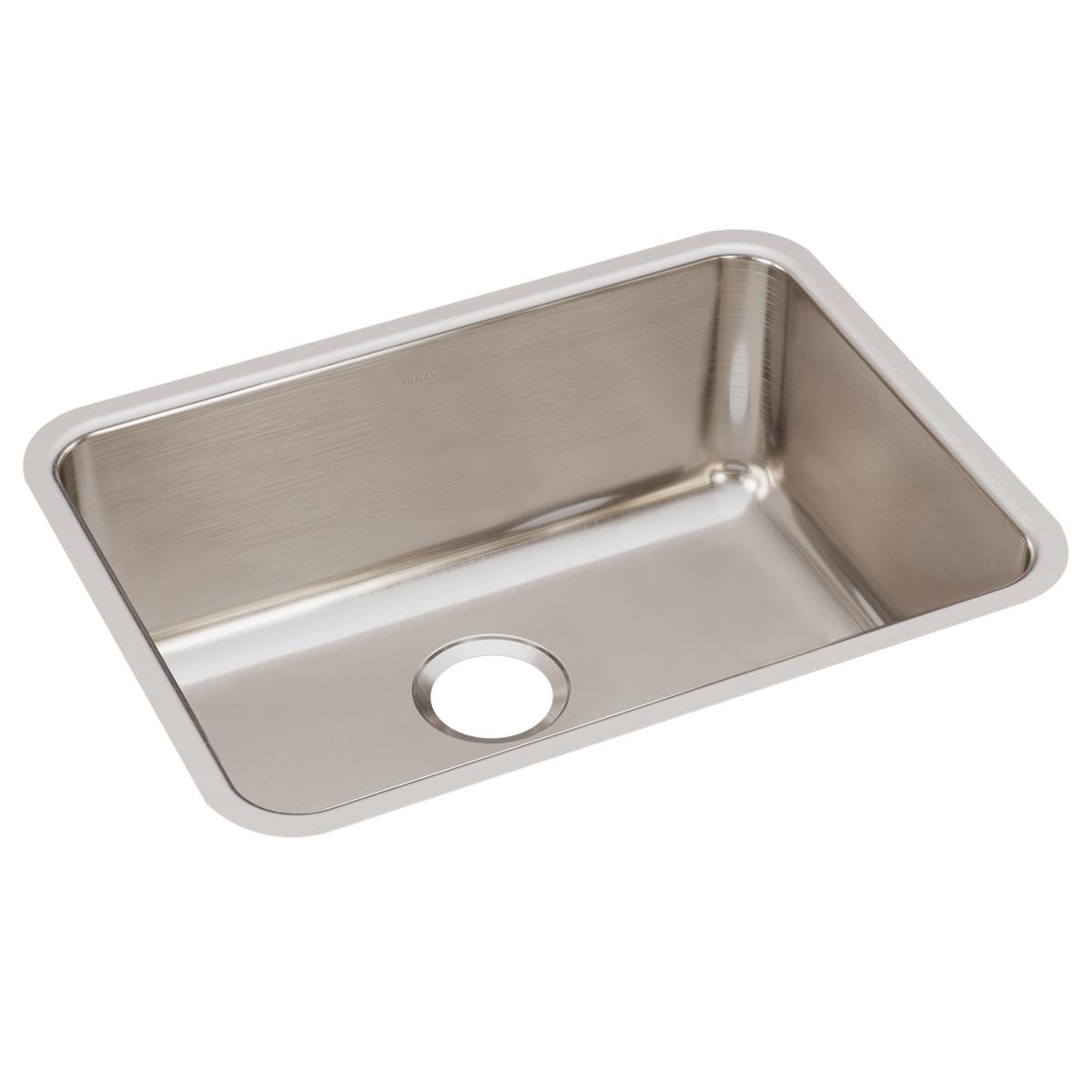 Alternate Image for Elkay Lustertone Classic 26" Stainless Steel Kitchen Sink, 18 Gauge, Lustrous Satin, ELUH231710