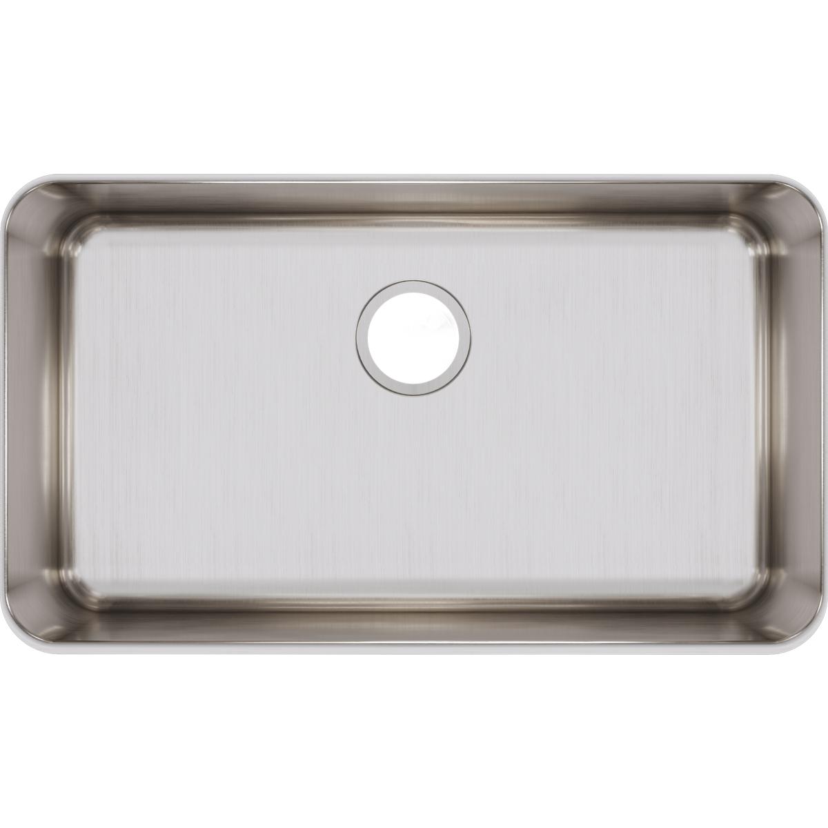 Elkay Lustertone Classic 31" Stainless Steel Kitchen Sink, Lustrous Satin, ELUH2816