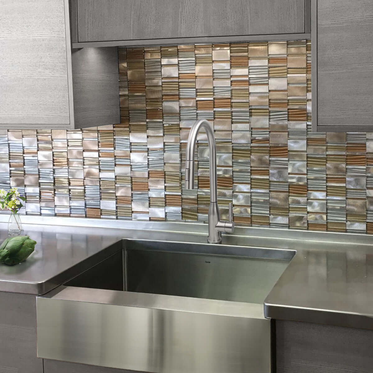 Alternate Image for Nantucket Sinks Pro Series 33" 304 Stainless Steel Retrofit Farmhouse Sink with Accessories, EZApron33-9