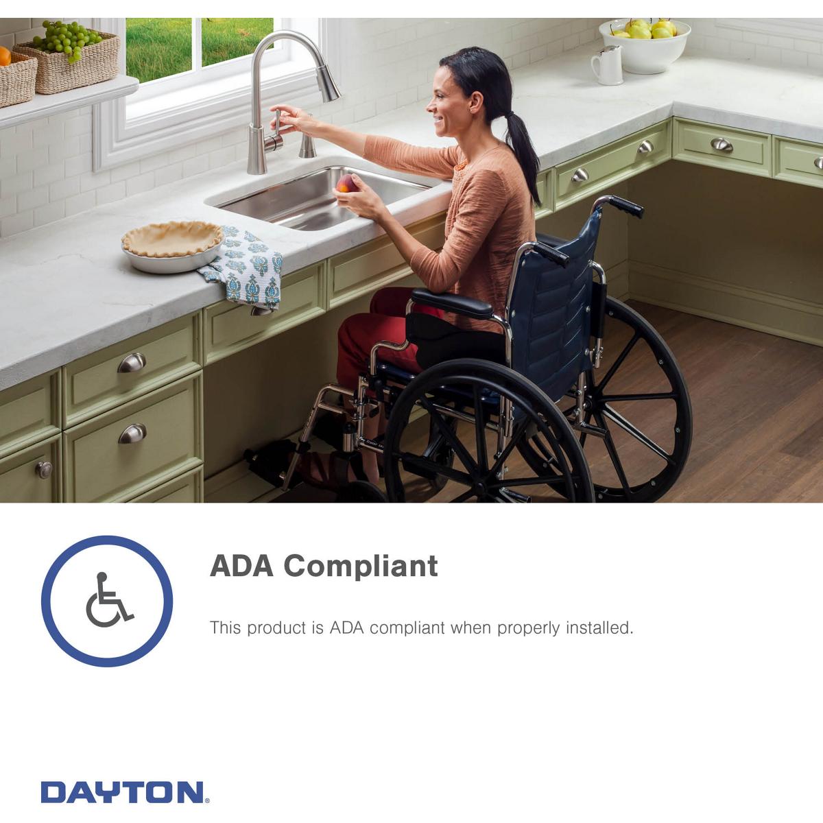 Alternate Image for Elkay Dayton 17" Stainless Steel Bar Sink, Satin, 3 Faucet Hole, D117213