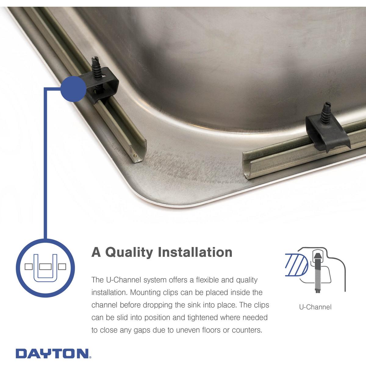 Alternate Image for Elkay Dayton 15" Stainless Steel Bar Sink, Satin, 1 Faucet Hole, D115151