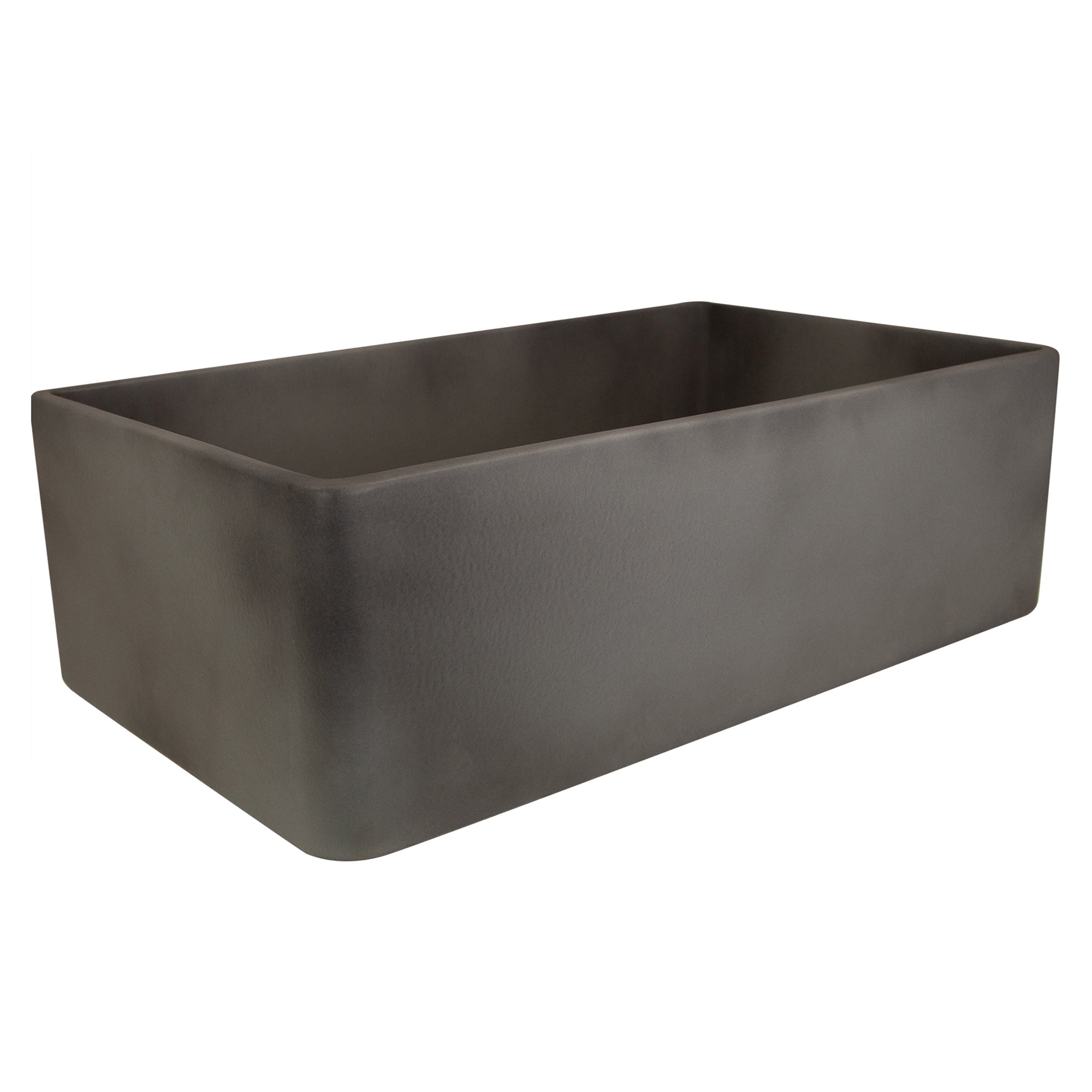 Nantucket Sinks Vineyard 30" Fireclay Farmhouse Sink, White, FCFS3020S-Concrete
