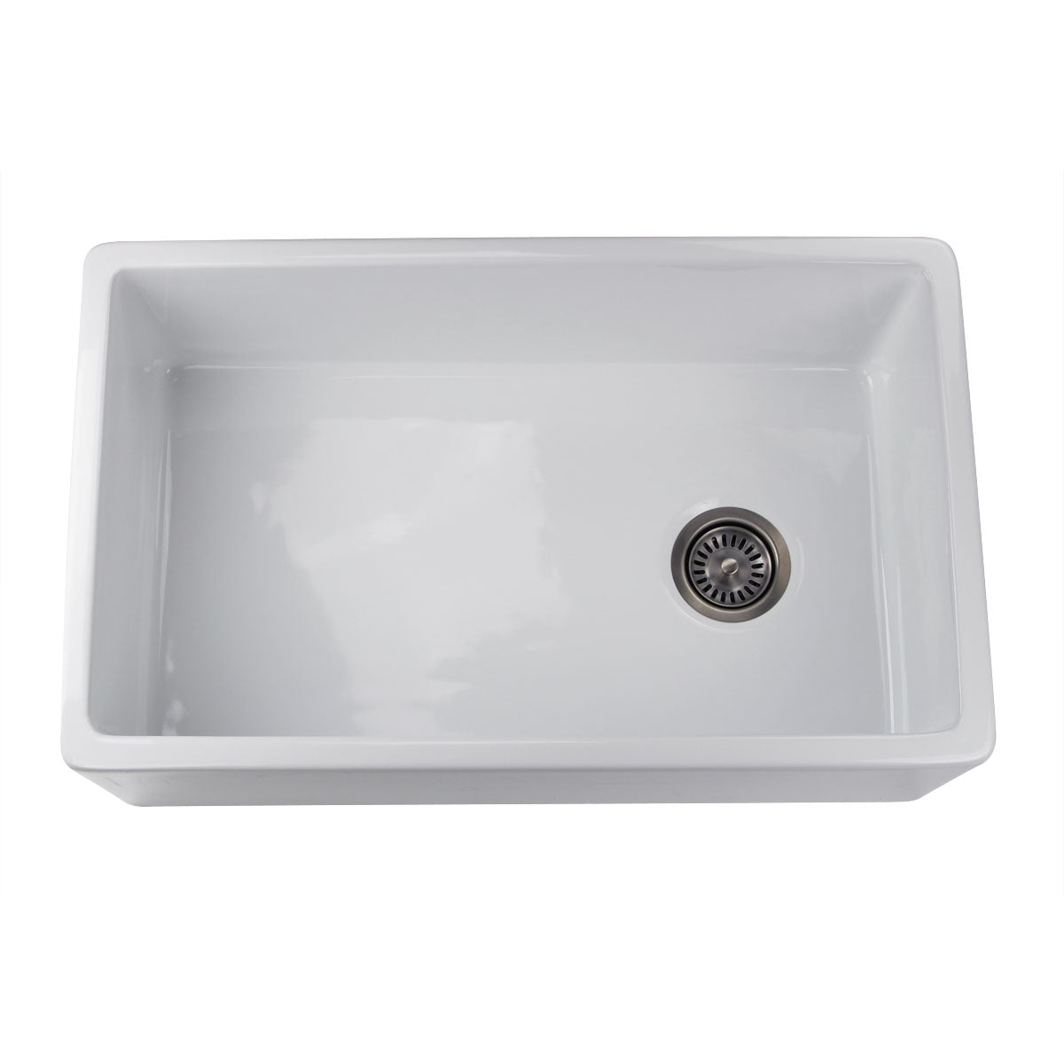 Alternate Image for Nantucket Sinks Cape 30" Fireclay Farmhouse Sink, White, FCFS30