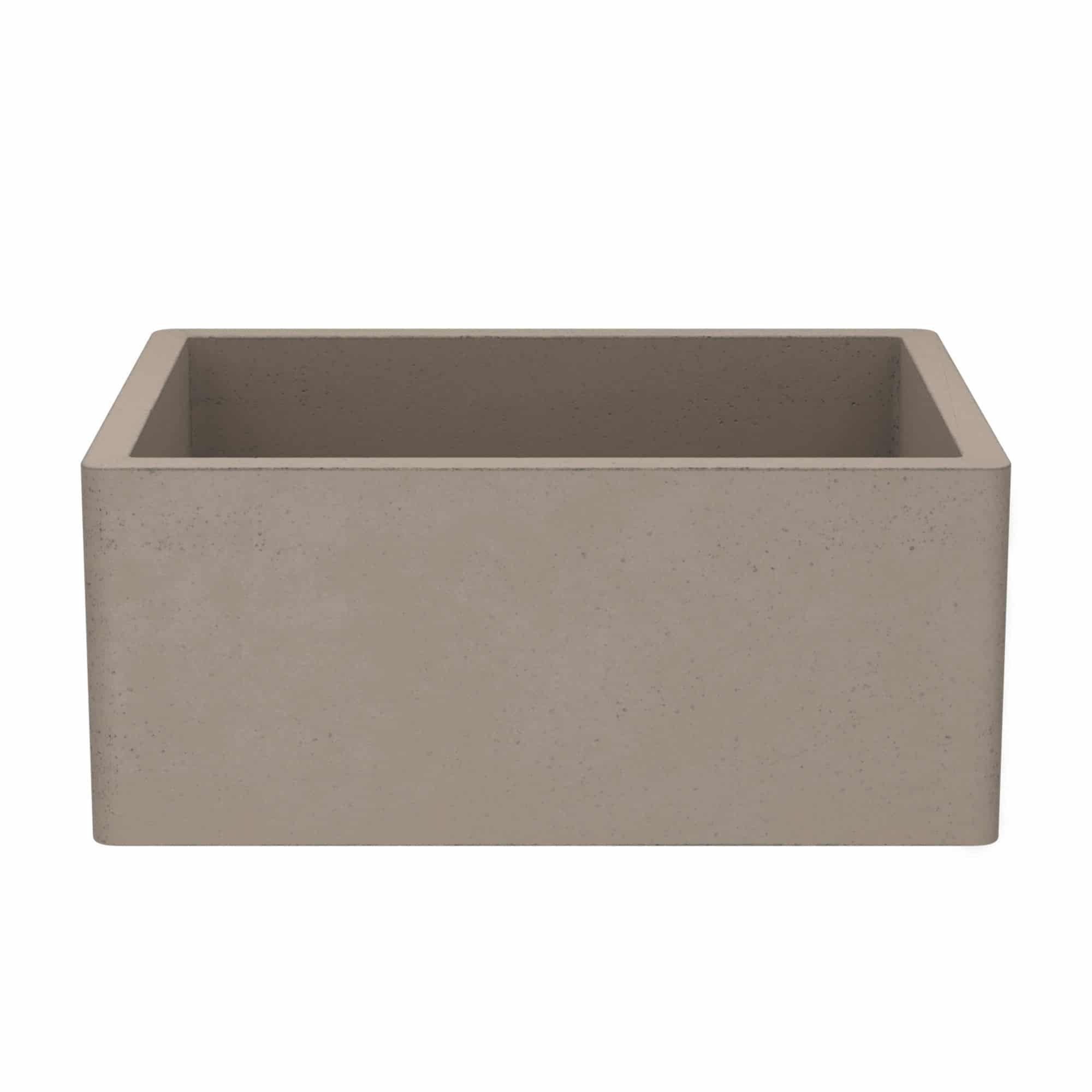 Alternate Image for Native Trails 24" NativeStone Concrete Farmhouse Sink, Earth, NSK2418-E