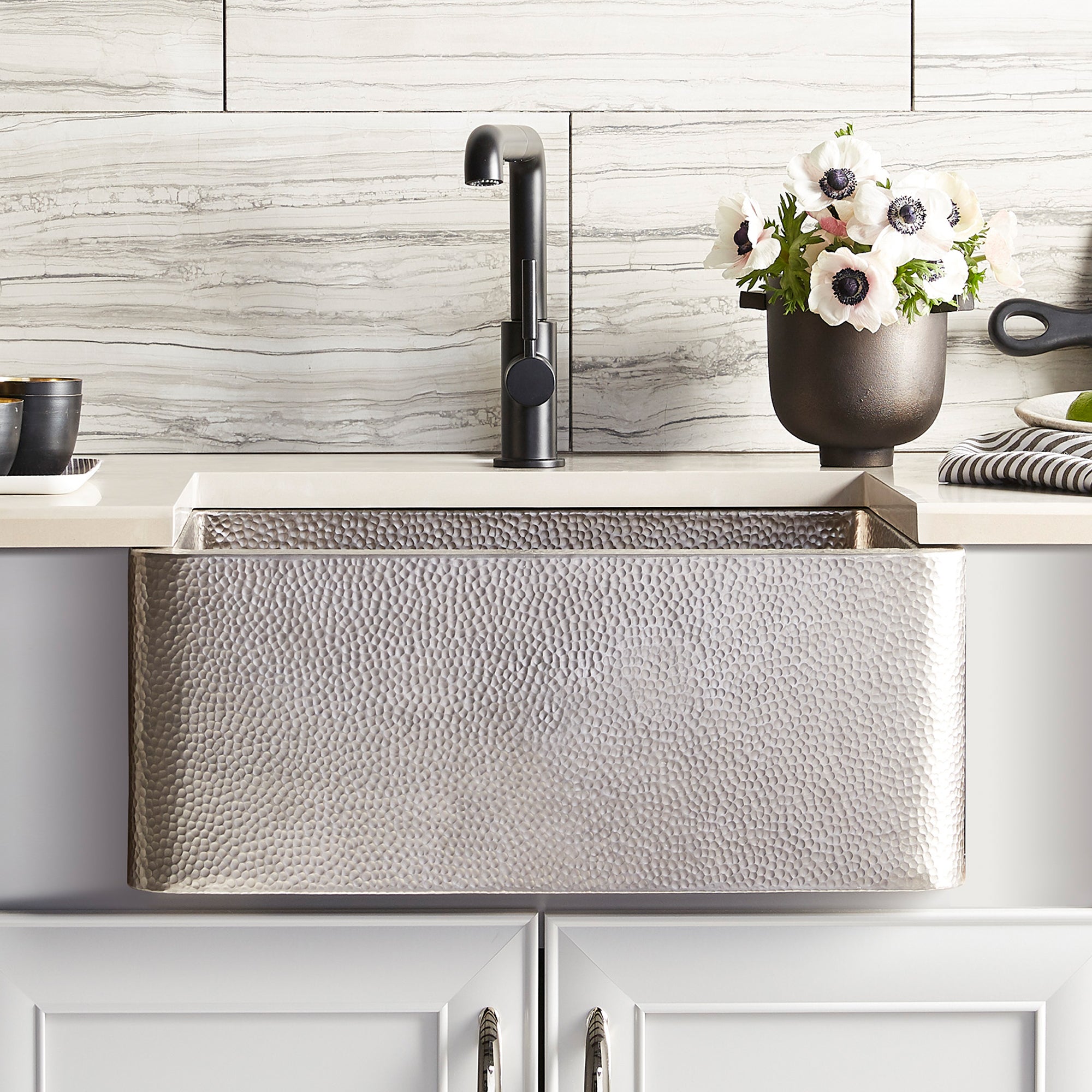 Alternate Image for Native Trails 25" Nickel Farmhouse Sink, Brushed Nickel, CPK570