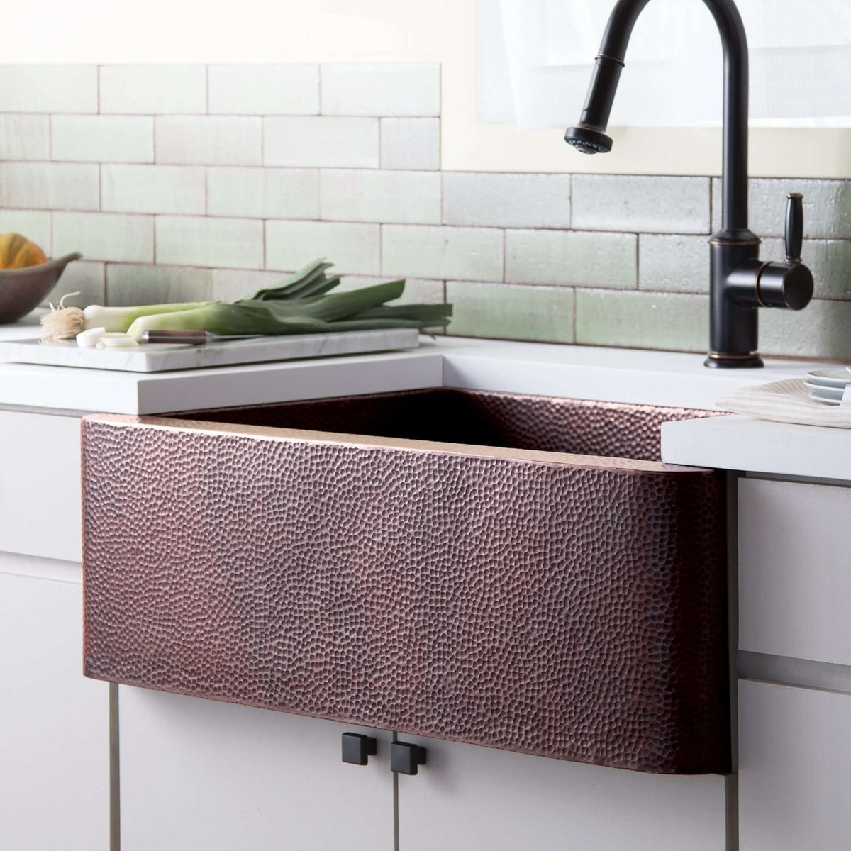 Alternate Image for Native Trails 30" Copper Farmhouse Sink, Antique Copper, CPK294