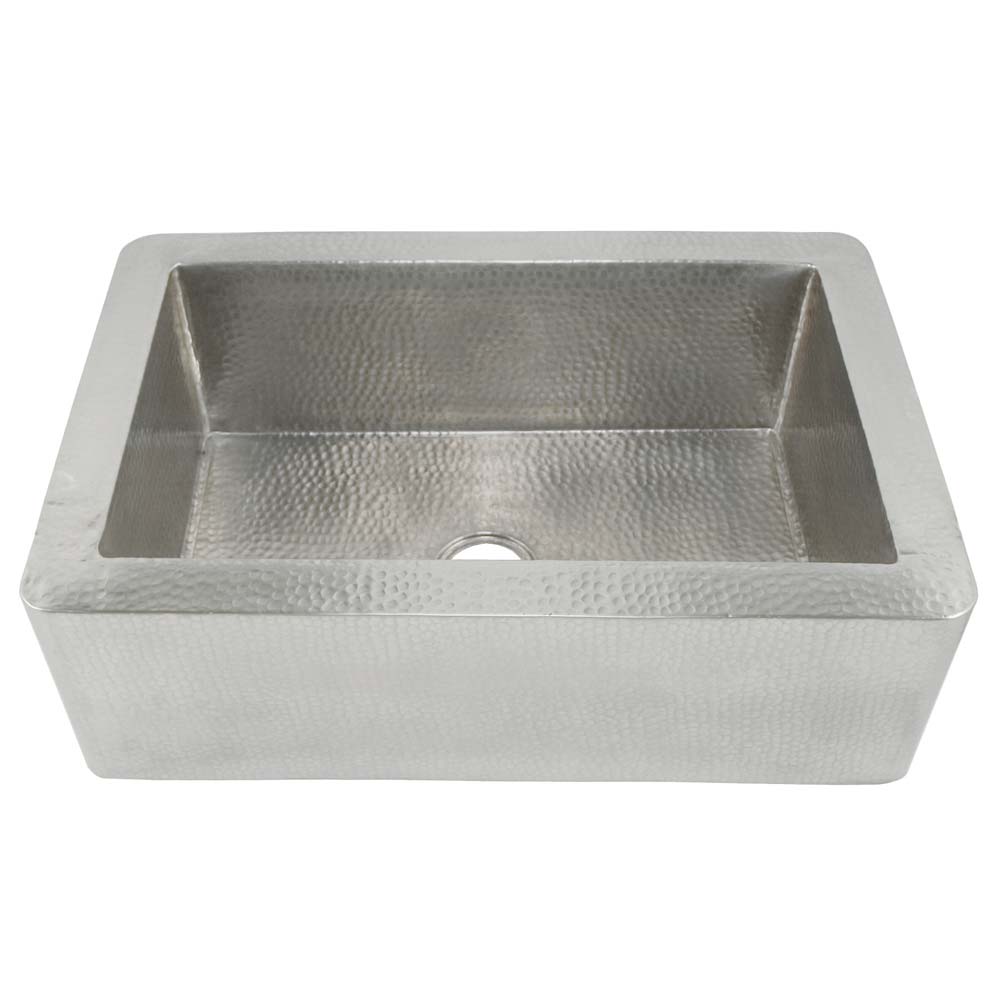 Native Trails 33" Nickel Farmhouse Sink, Brushed Nickel, CPK573