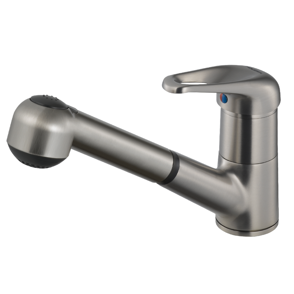 Alternate Image for Houzer Gaia Pull Out Kitchen Faucet Brushed Nickel, GAIPO-361-BN