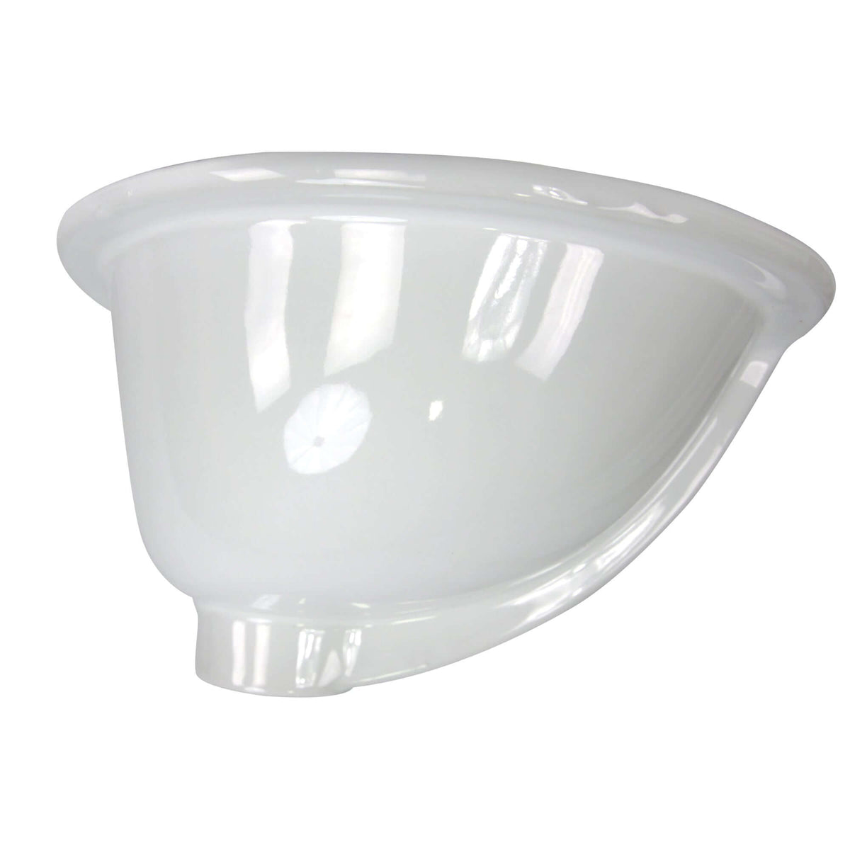 Alternate Image for Nantucket Sinks Great Point 15" x 12.125" Oval Undermount Ceramic - Vitreous China Bathroom Sink, White, GB-13x10-W