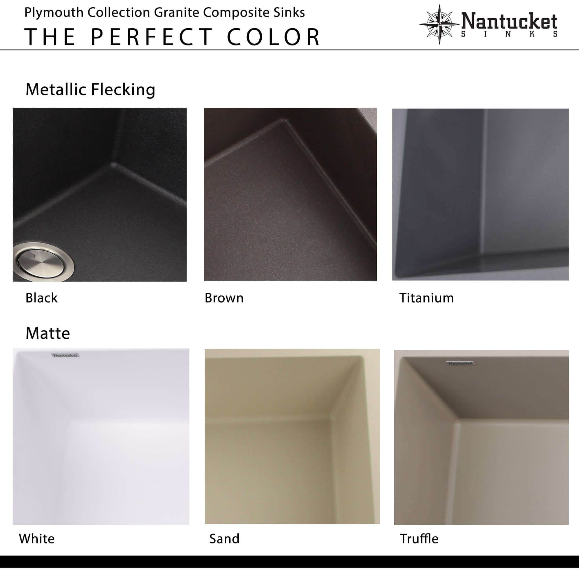 Alternate Image for Nantucket Sinks Plymouth 33" Granite Composite Kitchen Sink, White, PR3322-DM-W