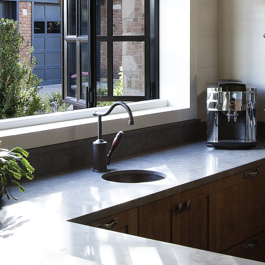 Alternate Image for Houzer 17" Copper Flat Lip Bathroom Sink, HW-AUG1RF