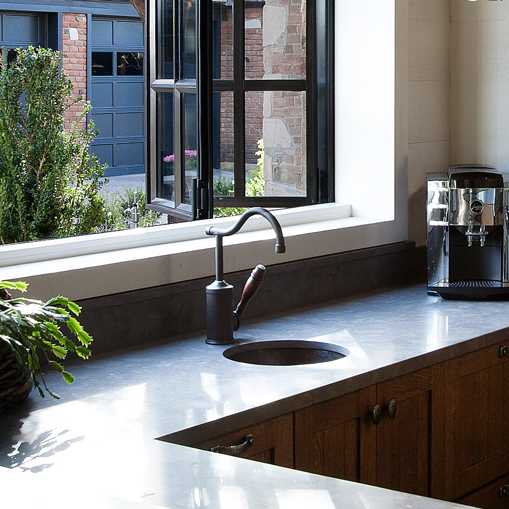 Alternate Image for Houzer 17" Copper Flat Lip Bathroom Sink, HW-AUG1RF