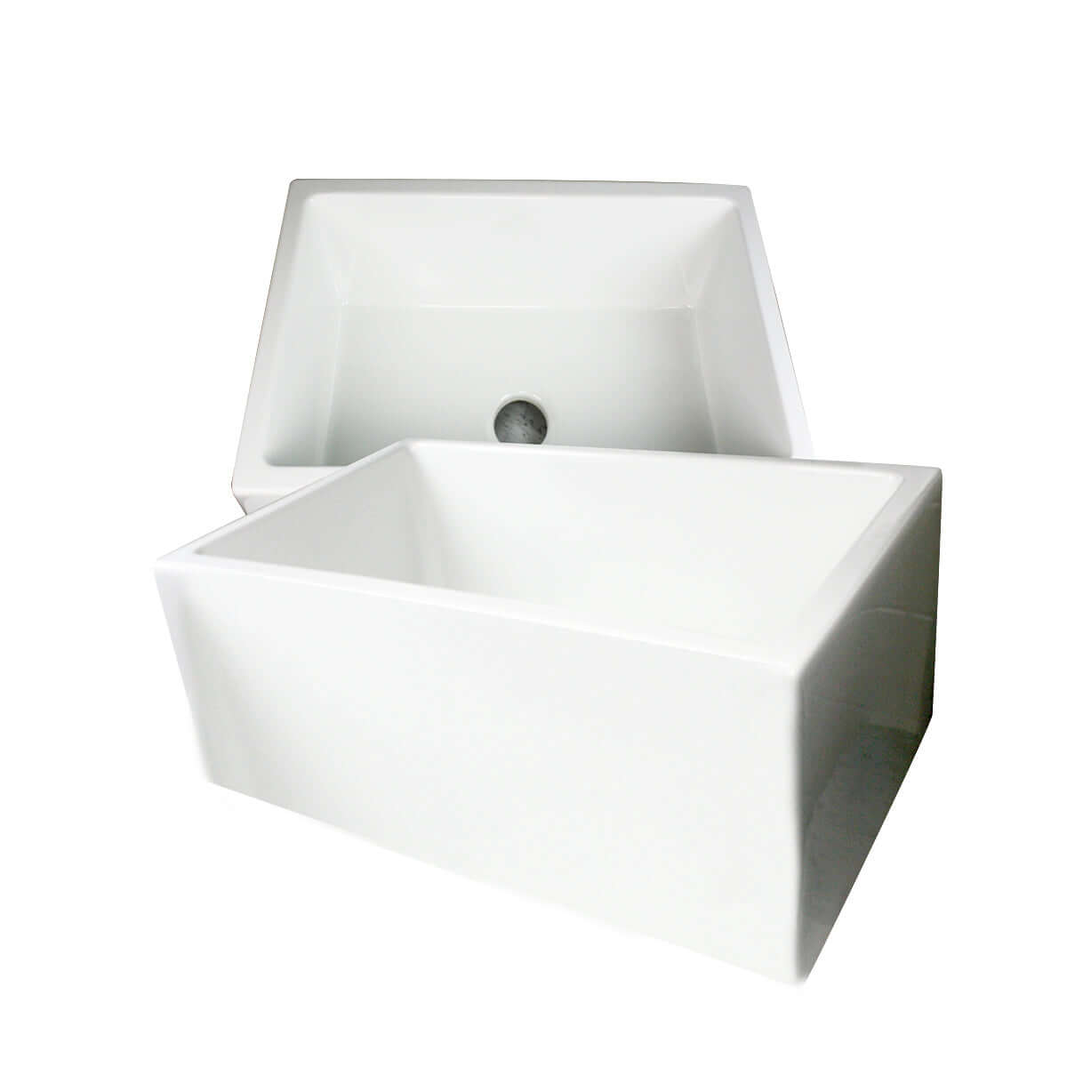 Alternate Image for Nantucket Sinks Cape 24" Fireclay Farmhouse Sink, White, Hyannis-24
