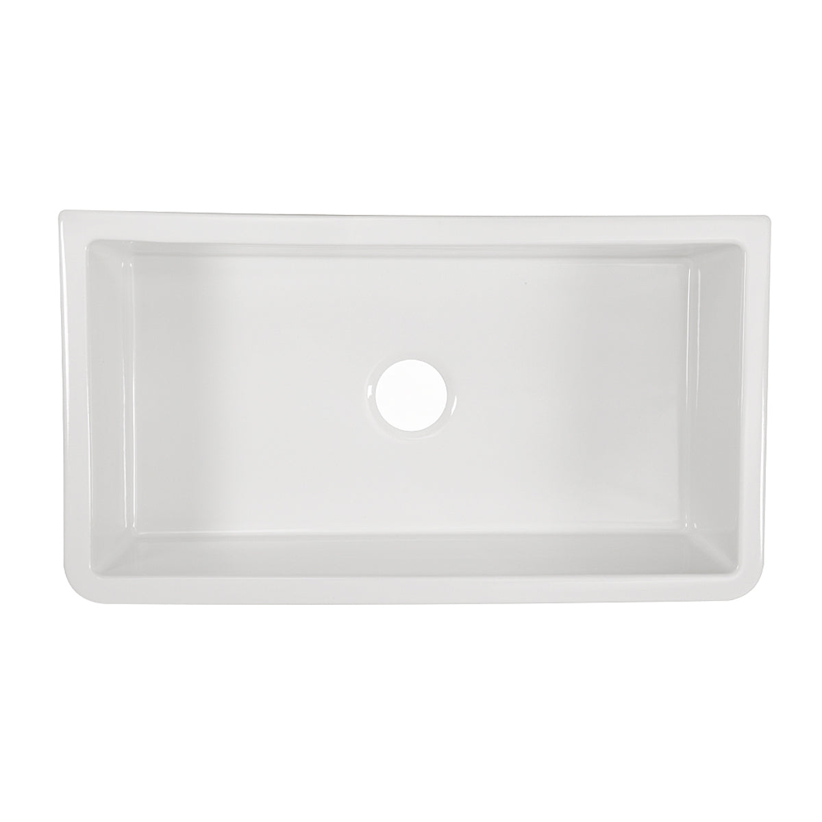 Alternate Image for Nantucket Sinks Cape 33" Fireclay Farmhouse Sink, White, Harwich-33