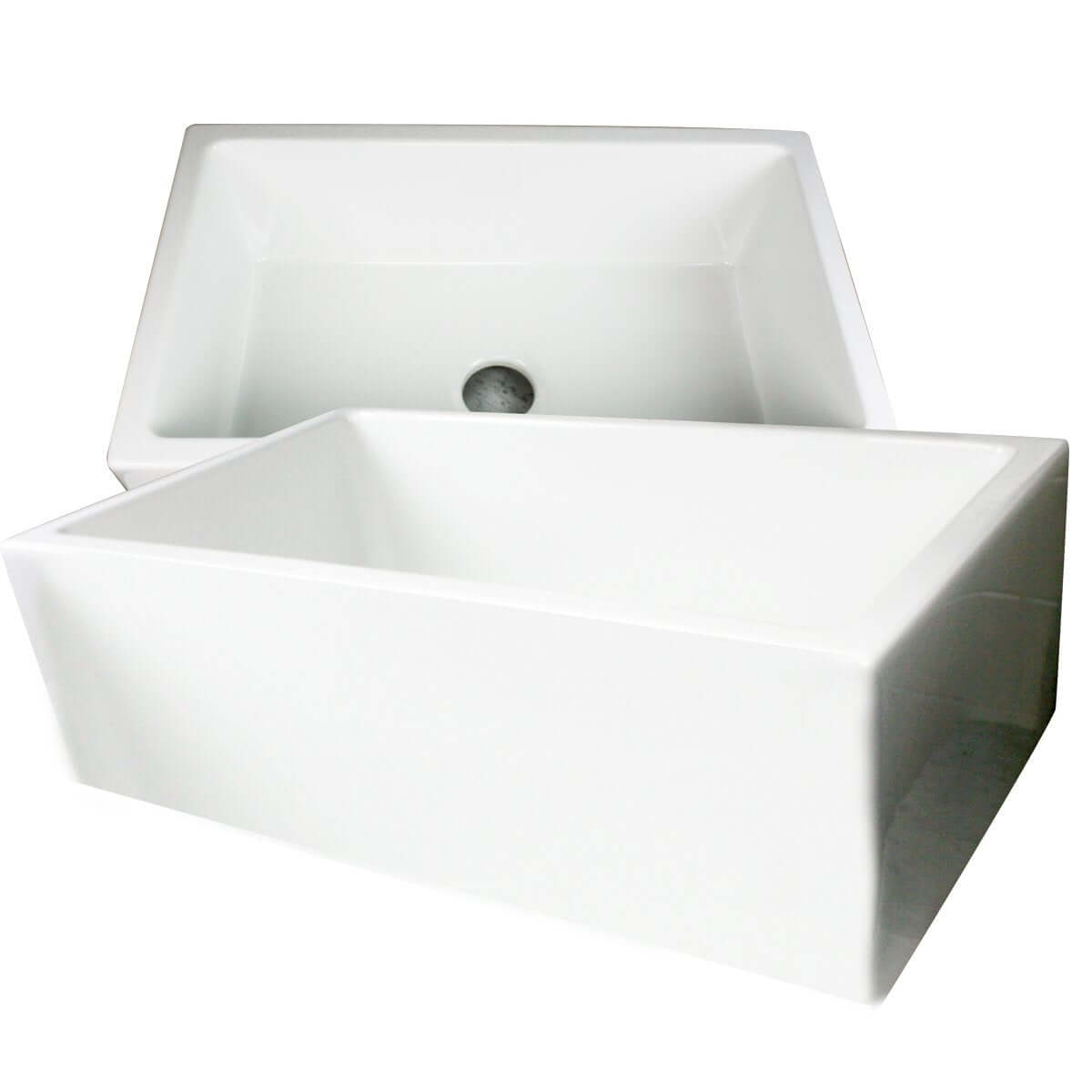 Alternate Image for Nantucket Sinks Cape 30" Fireclay Farmhouse Sink, White, Hyannis-30