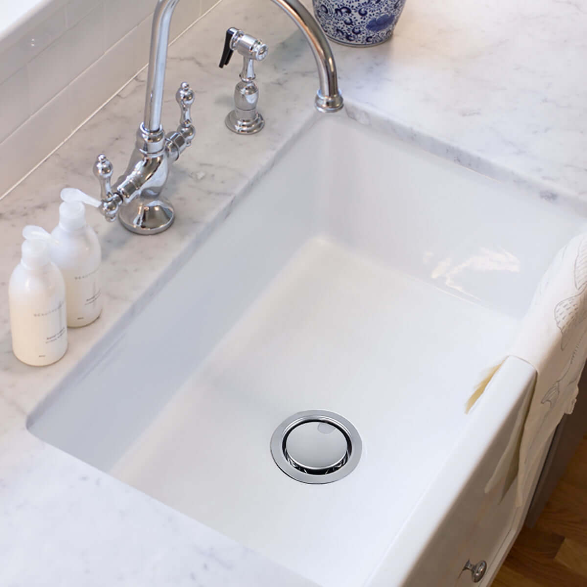 Alternate Image for Nantucket Sinks Cape 30" Fireclay Farmhouse Sink, White, Hyannis-30