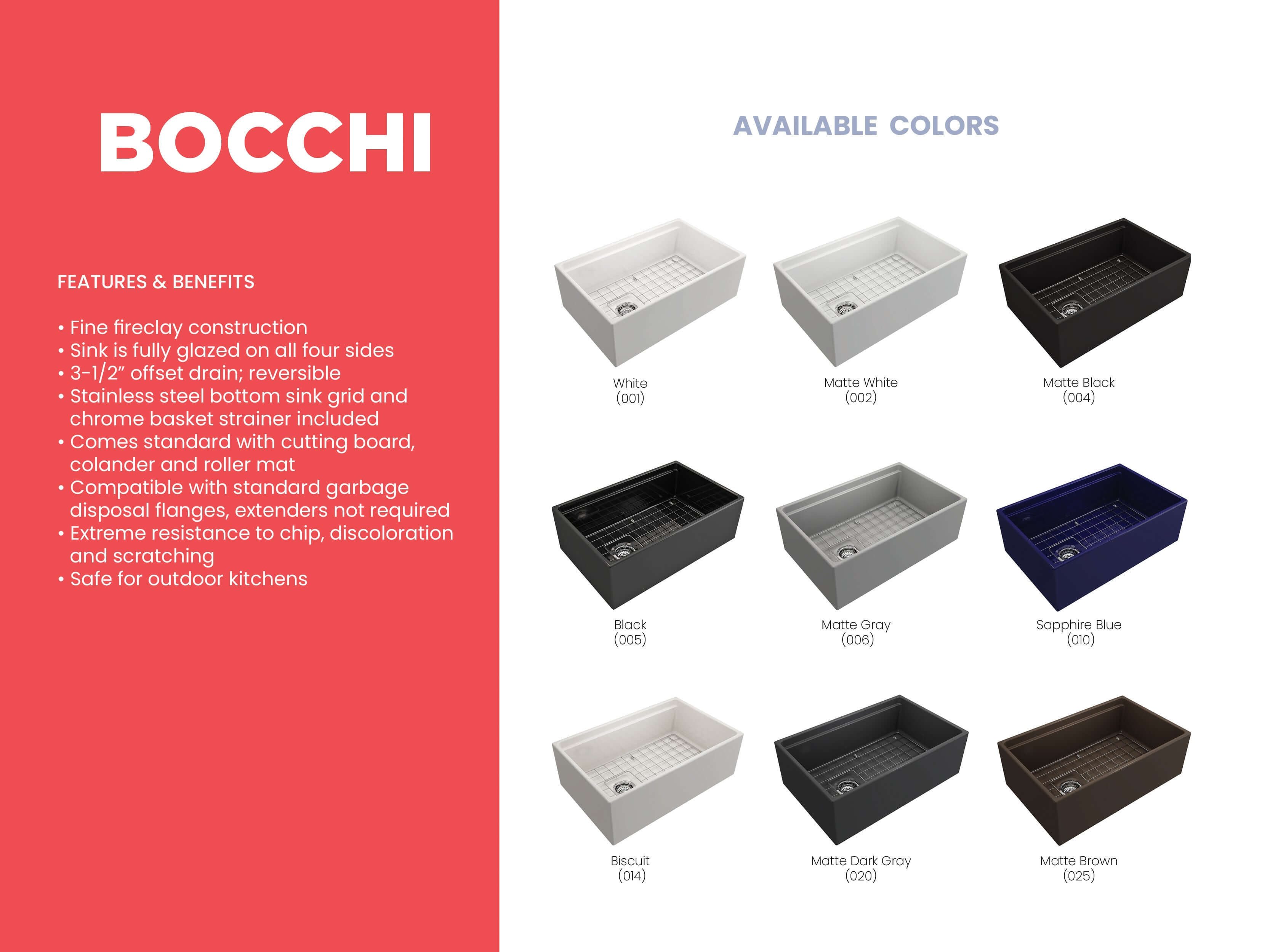 Alternate Image for BOCCHI Contempo 30" Fireclay Workstation Farmhouse Sink with Accessories, Matte Dark Gray, 1344-020-0120