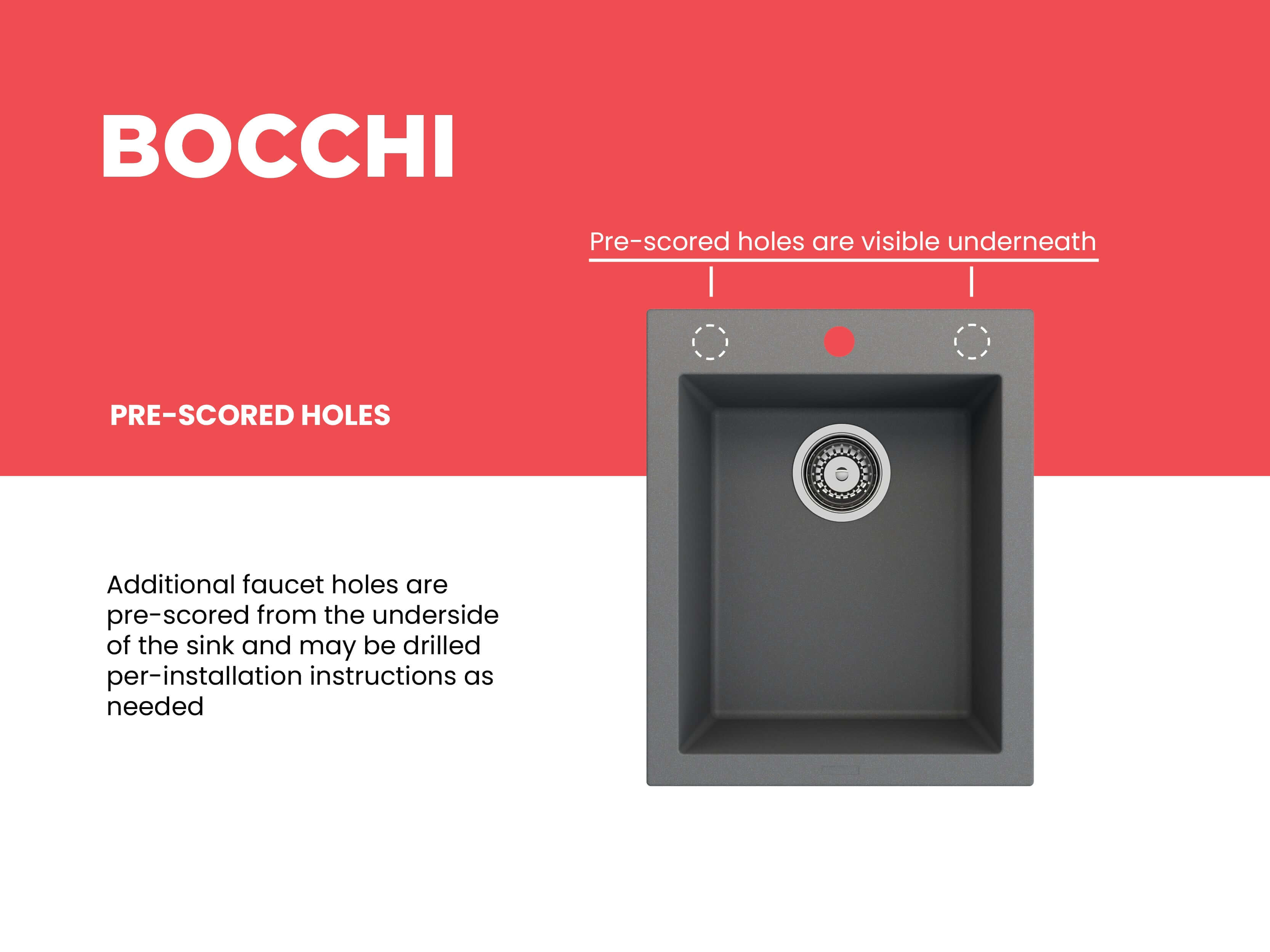 Alternate Image for BOCCHI Campino Uno 16" Rectangle Composite Granite Bar/Prep Sink, Concrete Gray, 1608-506-0126