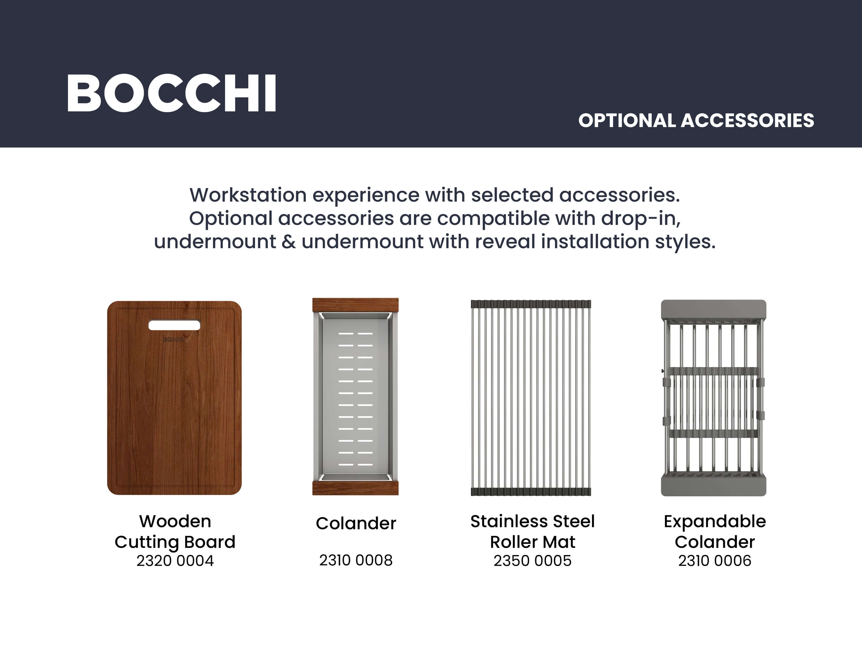 Alternate Image for BOCCHI Campino Uno 33" Dual Mount Granite Kitchen Sink Kit with Accessories, Milk White, 1604-507-0126