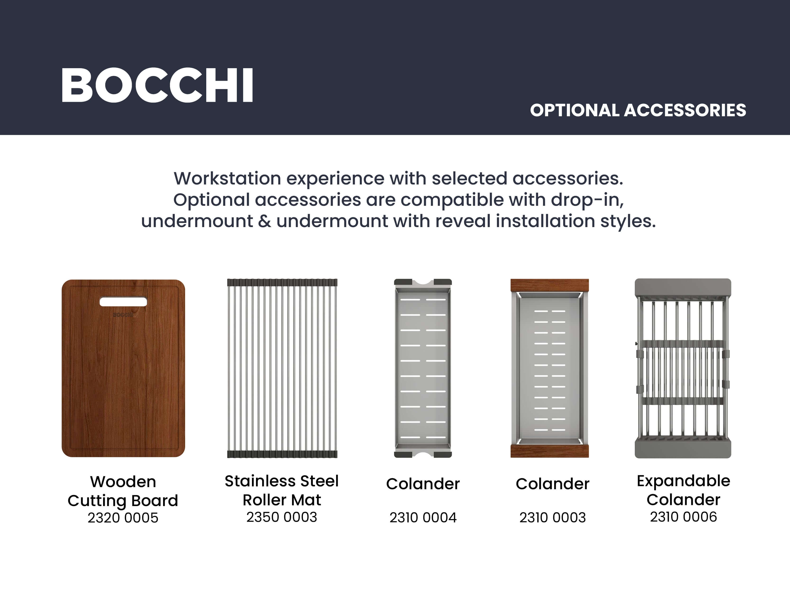 Alternate Image for BOCCHI Campino Uno 24" Dual Mount Granite Kitchen Sink Kit with Accessories, Milk White, 1606-507-0126