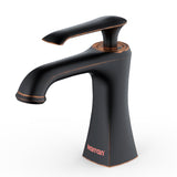 Karran Woodburn 1.2 GPM Single Lever Handle Lead-free Brass ADA Bathroom Faucet, Basin, Oil Rubbed Bronze, KBF410ORB