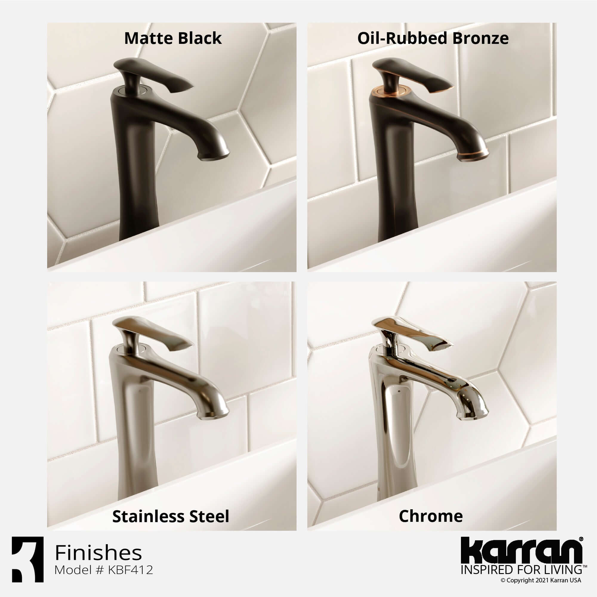 Alternate Image for Karran Woodburn 1.2 GPM Single Lever Handle Lead-free Brass ADA Bathroom Faucet, Vessel, Matte Black, KBF412MB