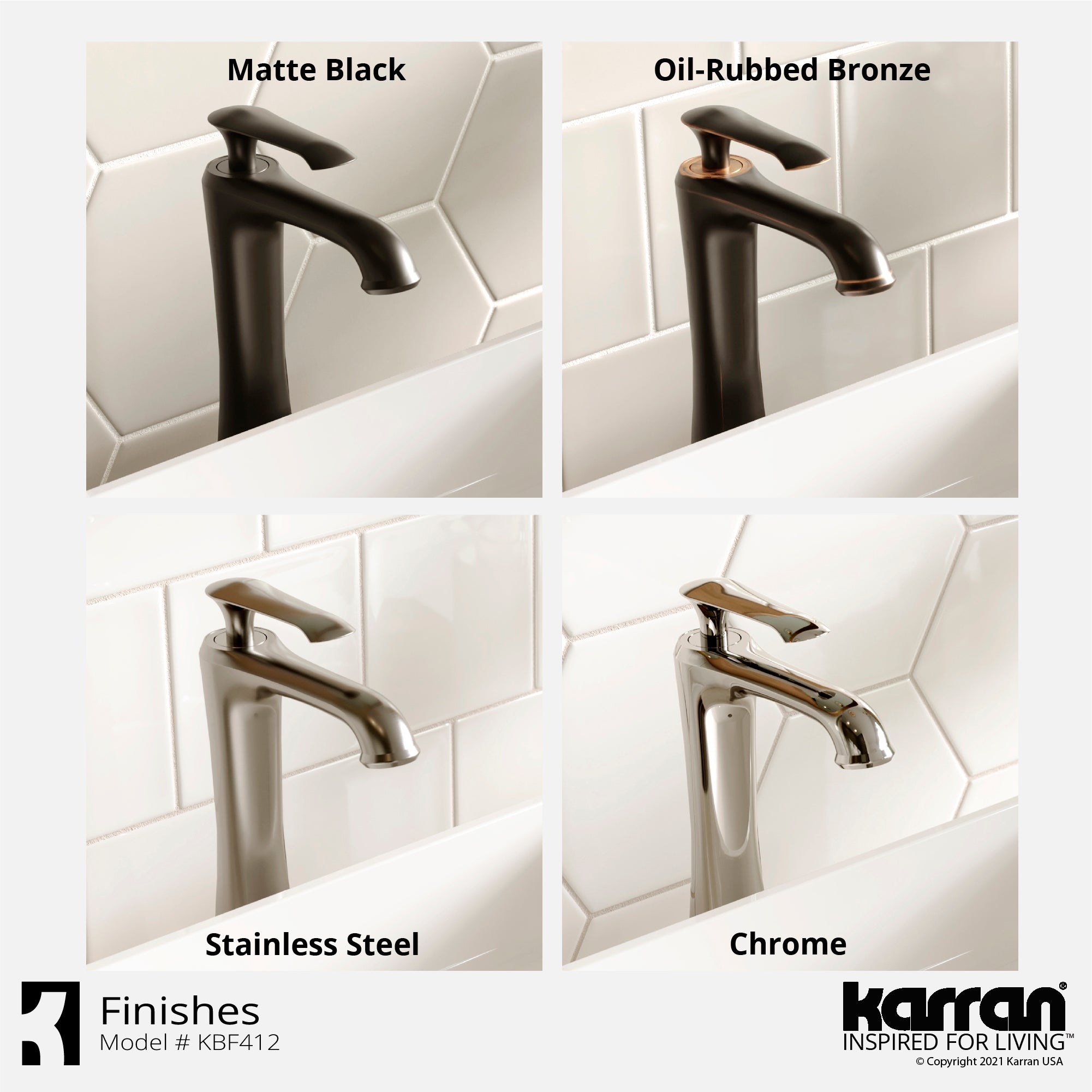 Alternate Image for Karran Woodburn 1.2 GPM Single Lever Handle Lead-free Brass ADA Bathroom Faucet, Vessel, Oil Rubbed Bronze, KBF412ORB
