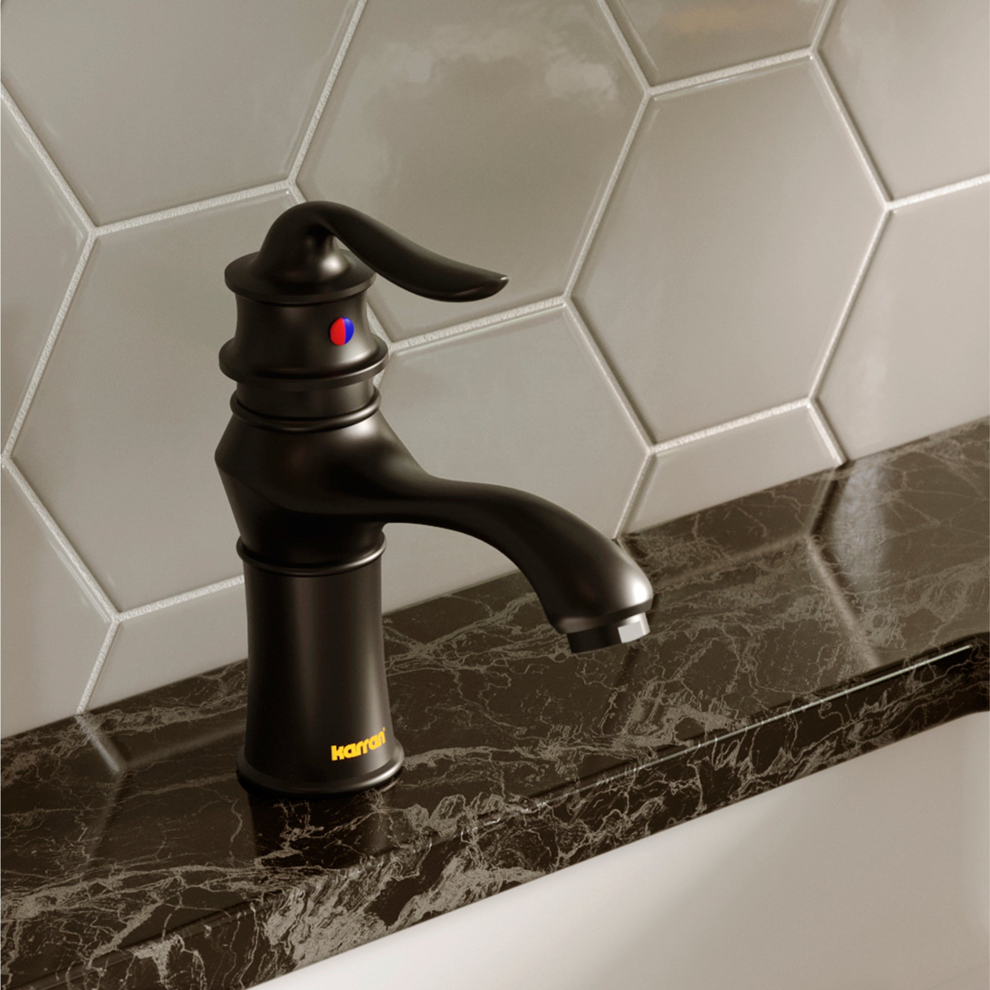 Karran Dartford 1.2 GPM Single Lever Handle Lead-free Brass ADA Bathroom Faucet, Basin, Matte Black, KBF430MB