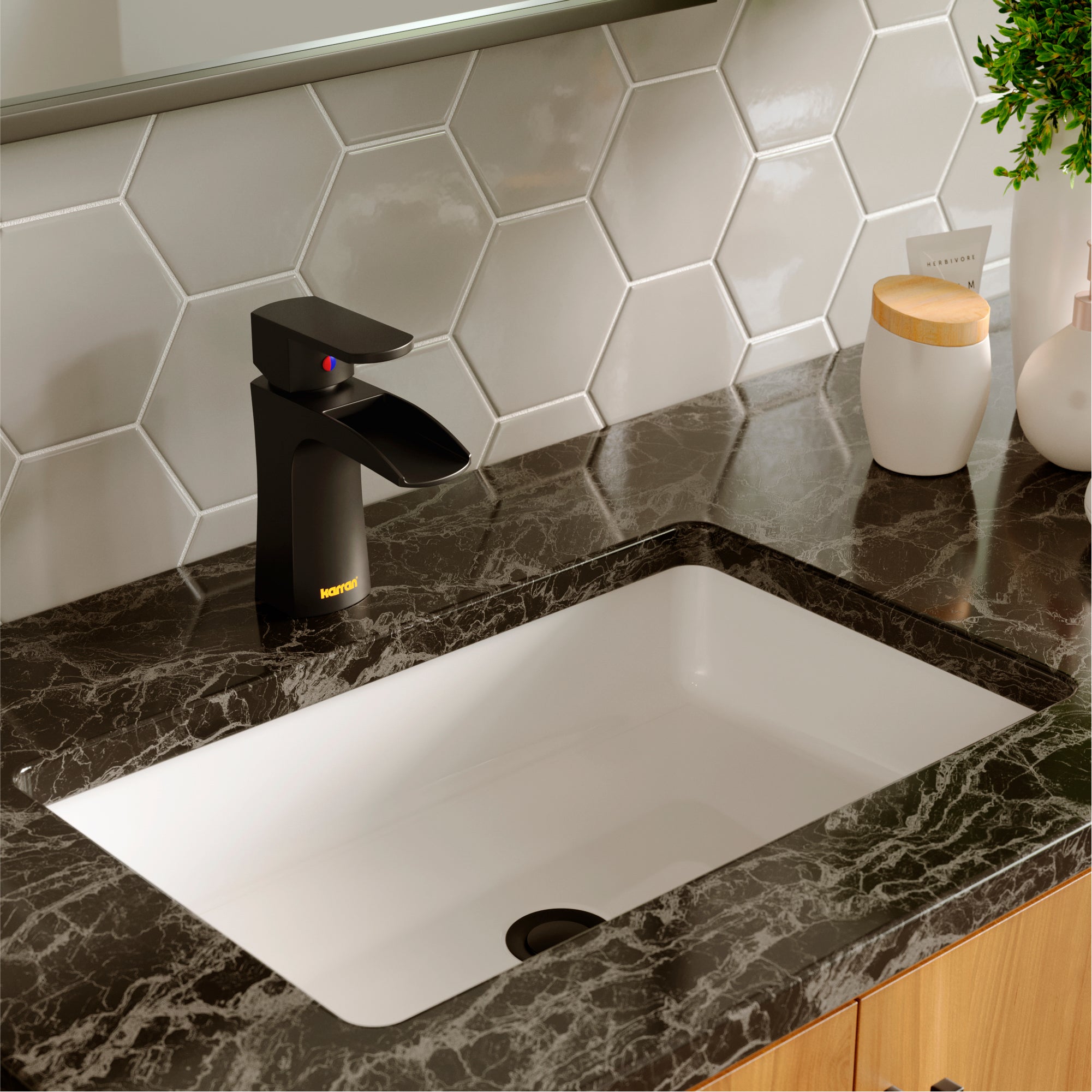 Alternate Image for Karran Kassel 1.2 GPM Single Lever Handle Lead-free Brass ADA Bathroom Faucet, Basin, Matte Black, KBF440MB