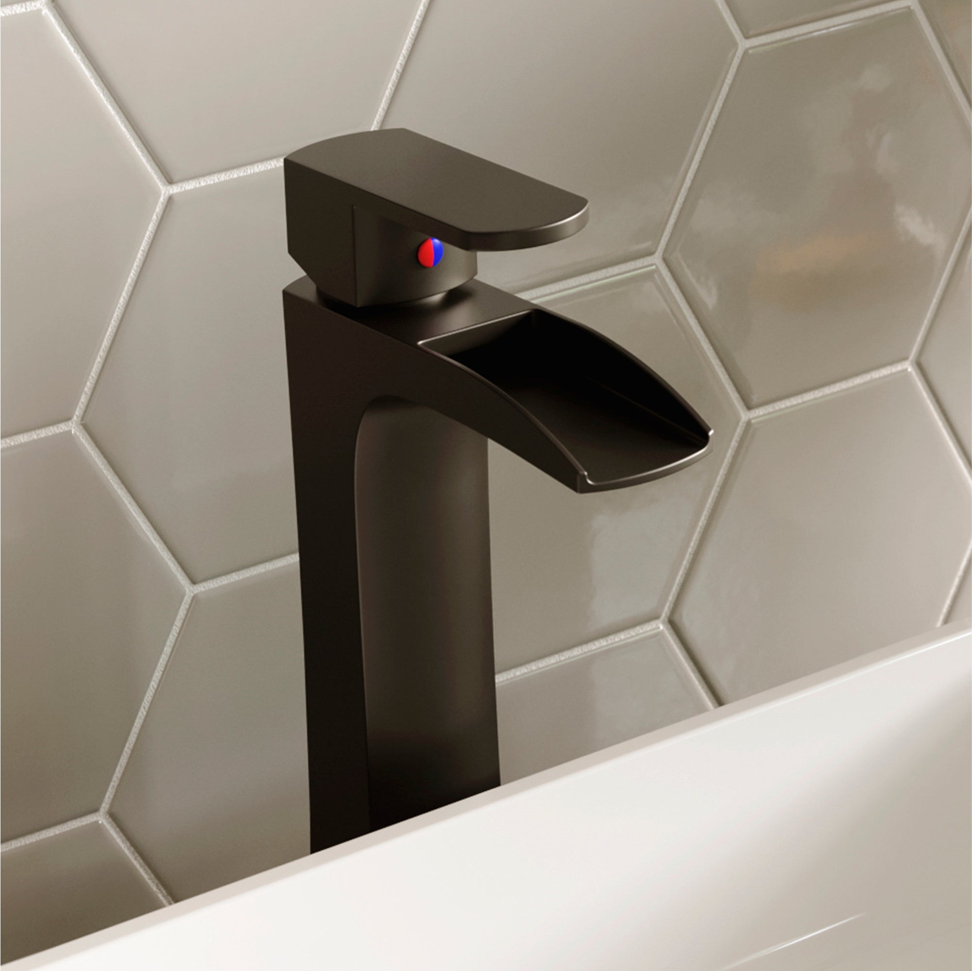 Alternate Image for Karran Kassel 1.2 GPM Single Lever Handle Lead-free Brass ADA Bathroom Faucet, Vessel, Matte Black, KBF442MB