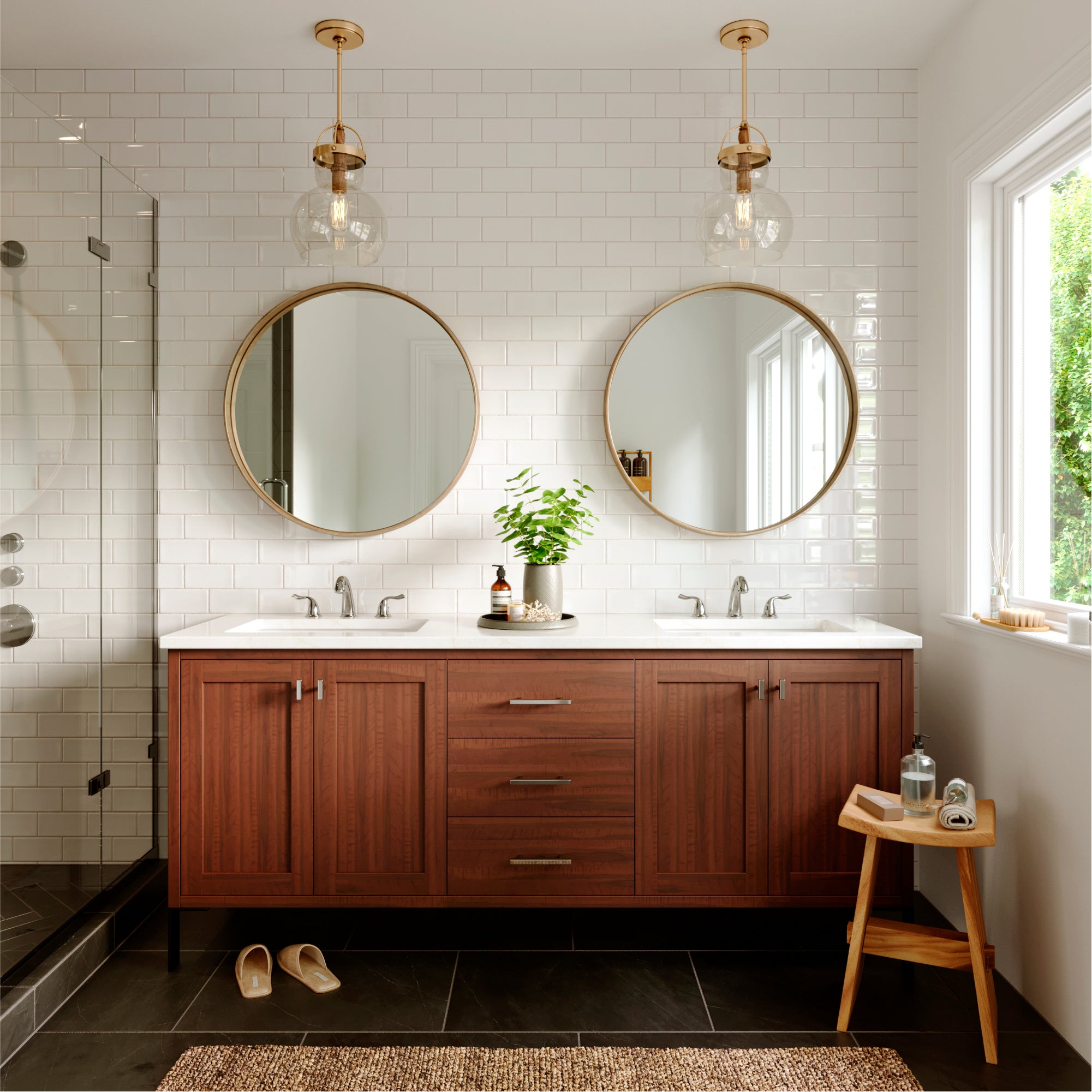 Alternate Image for Karran Fulham 1.2 GPM Double Lever Handle Lead-free Brass ADA Bathroom Faucet, Widespread, Chrome, KBF450C