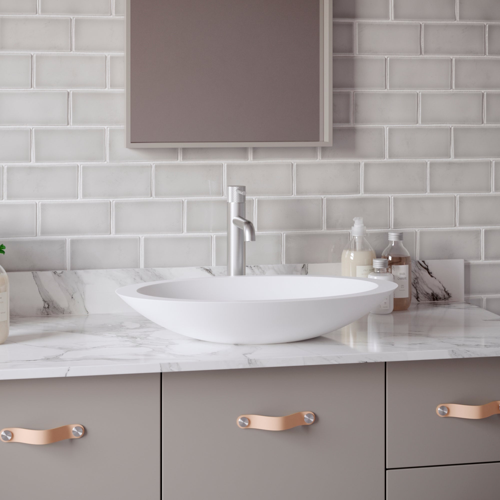 Alternate Image for Karran Tryst 1.2 GPM Single Lever Handle Lead-free Brass ADA Bathroom Faucet, Vessel, Stainless Steel, KBF462SS