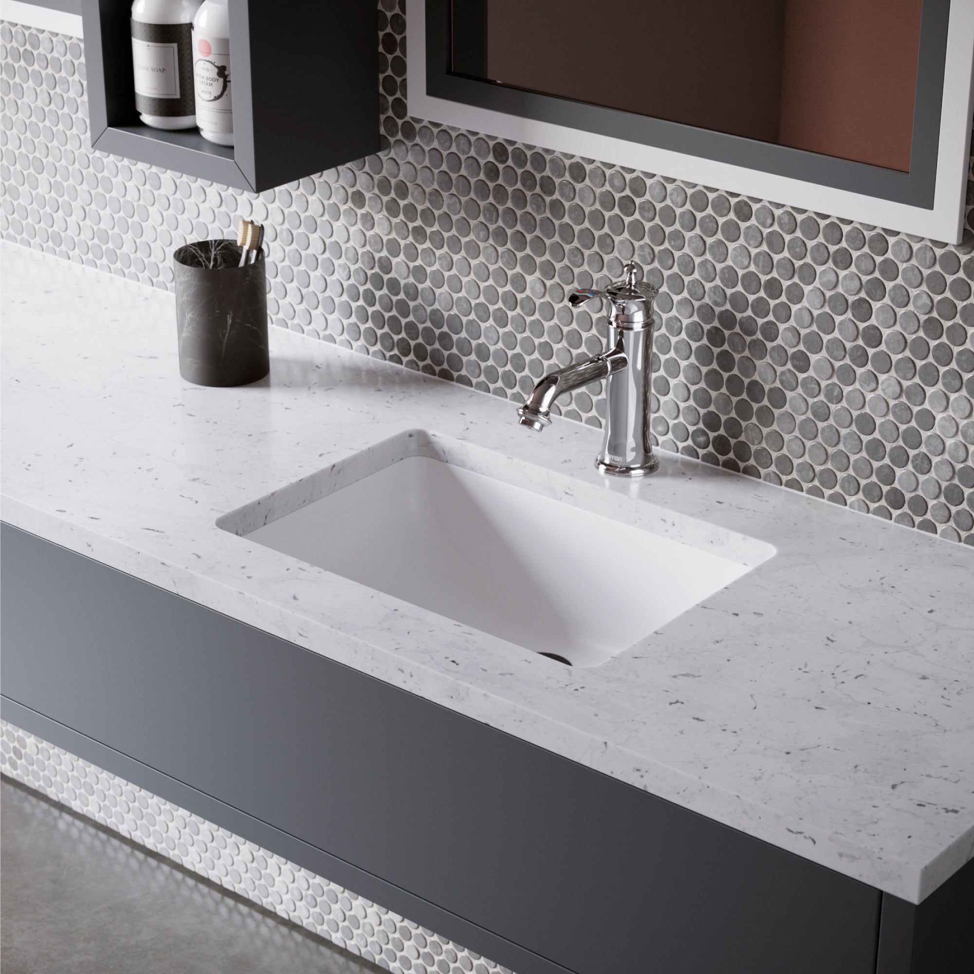 Alternate Image for Karran Vineyard 1.2 GPM Single Lever Handle Lead-free Brass ADA Bathroom Faucet, Basin, Chrome, KBF470C