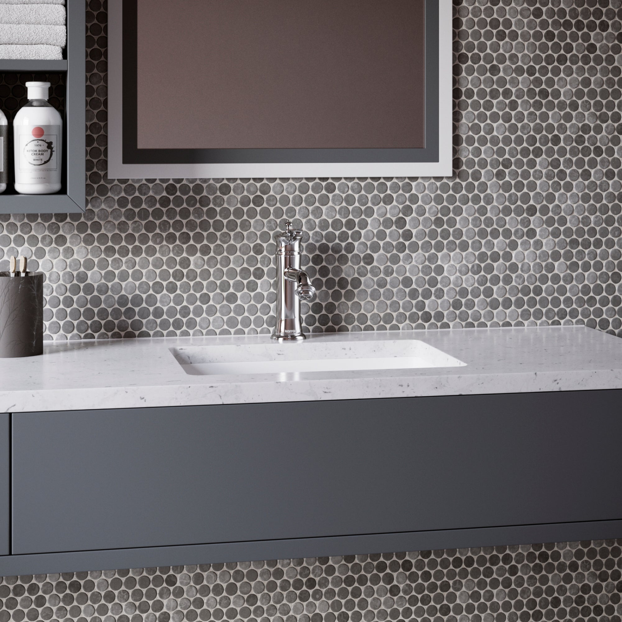 Alternate Image for Karran Vineyard 1.2 GPM Single Lever Handle Lead-free Brass ADA Bathroom Faucet, Basin, Chrome, KBF470C