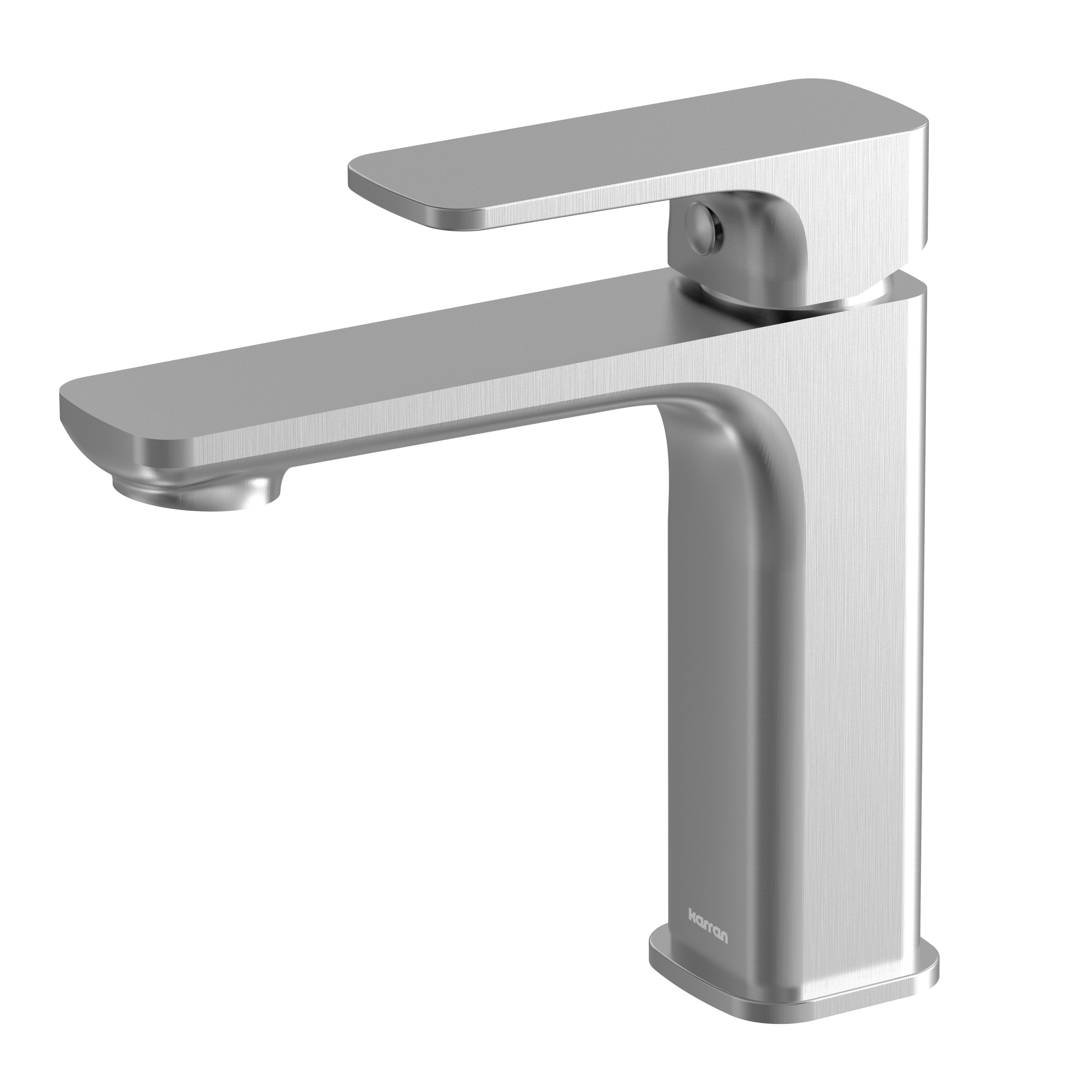 Karran Venda 1.2 GPM Single Lever Handle Lead-free Brass ADA Bathroom Faucet, Basin, Stainless Steel, KBF510SS