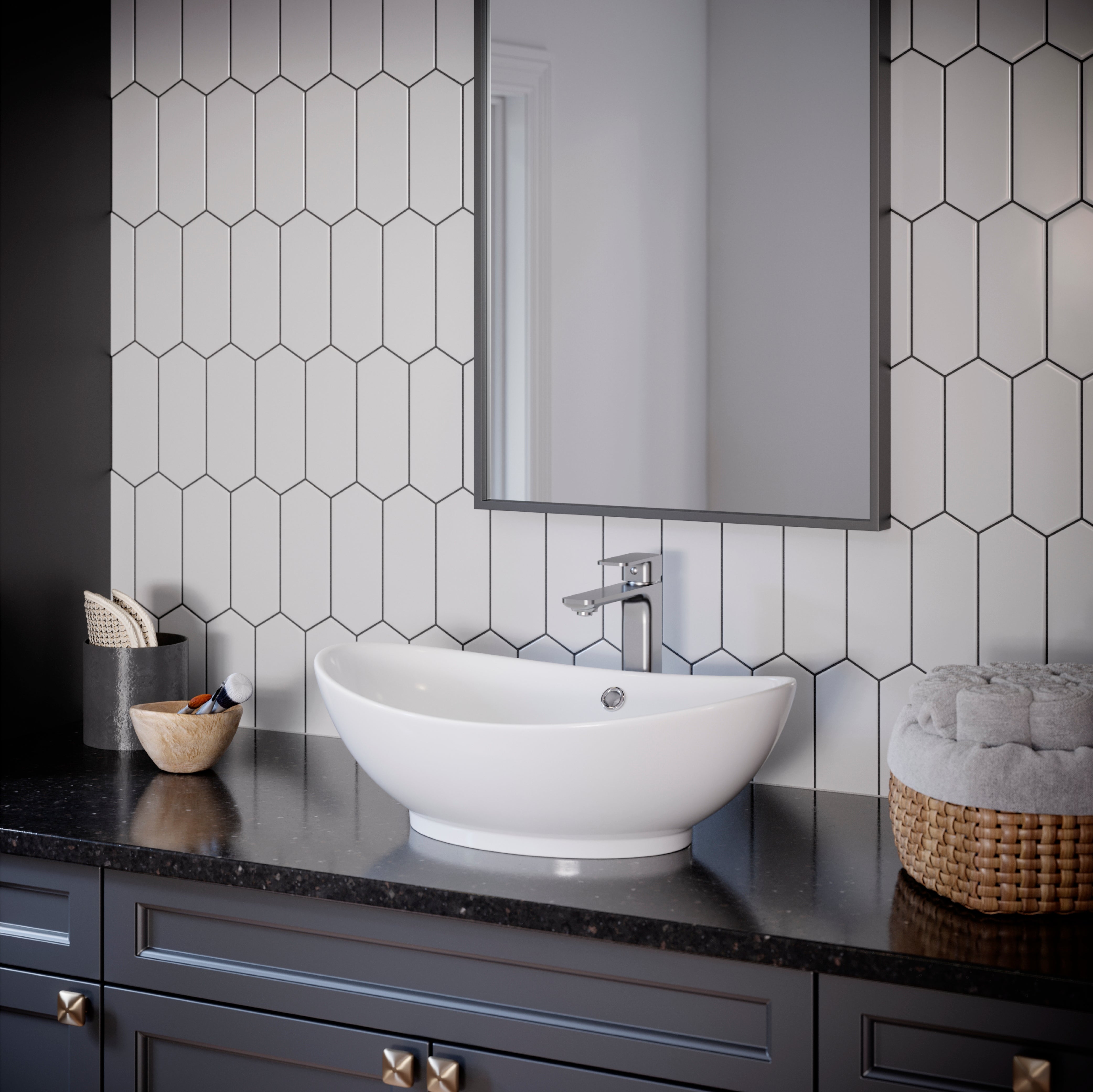 Alternate Image for Karran Venda 1.2 GPM Single Lever Handle Lead-free Brass ADA Bathroom Faucet, Vessel, Stainless Steel, KBF512SS