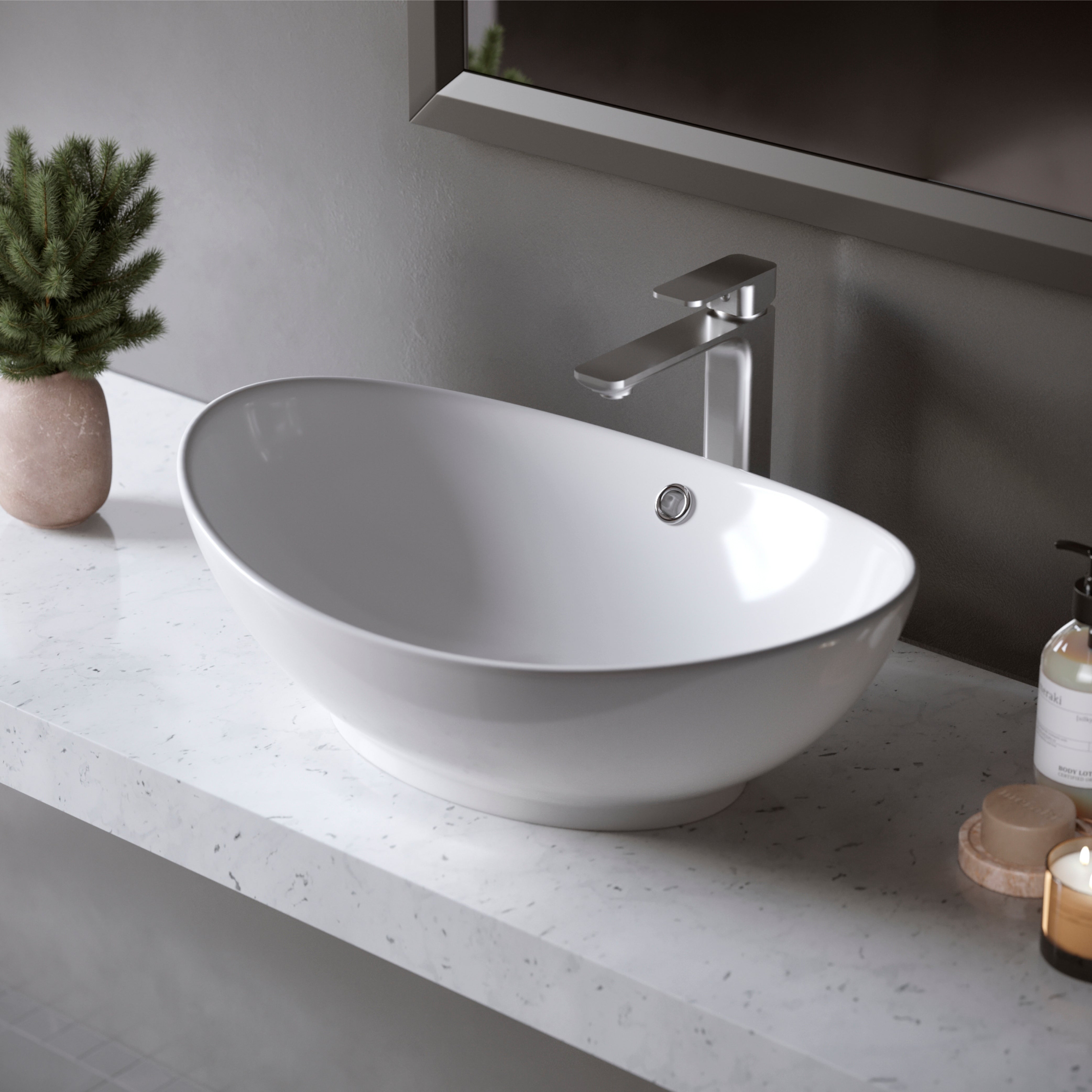 Alternate Image for Karran Venda 1.2 GPM Single Lever Handle Lead-free Brass ADA Bathroom Faucet, Vessel, Stainless Steel, KBF512SS