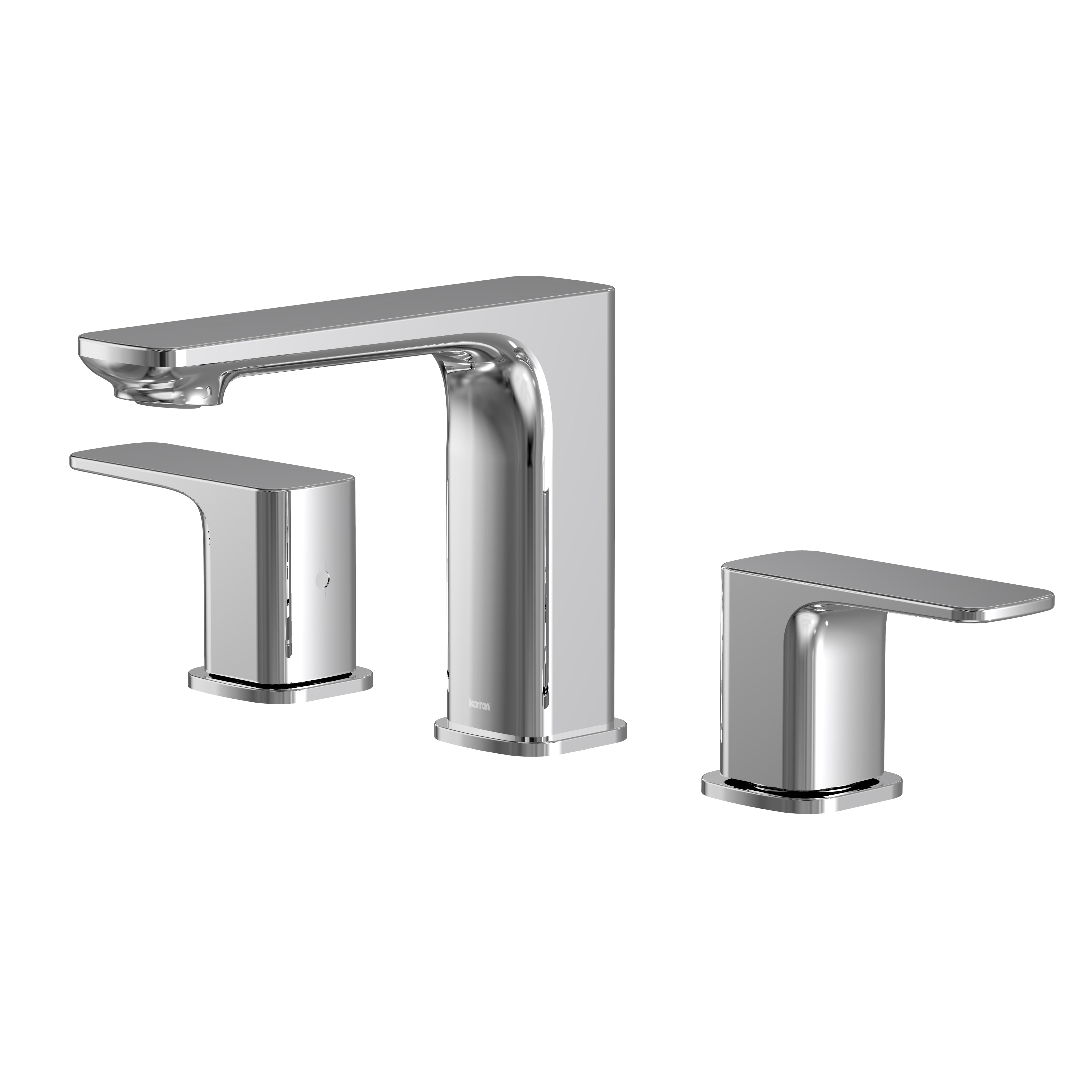 Karran Venda 1.2 GPM Double Lever Handle Lead-free Brass ADA Bathroom Faucet, Widespread, Chrome, KBF514C