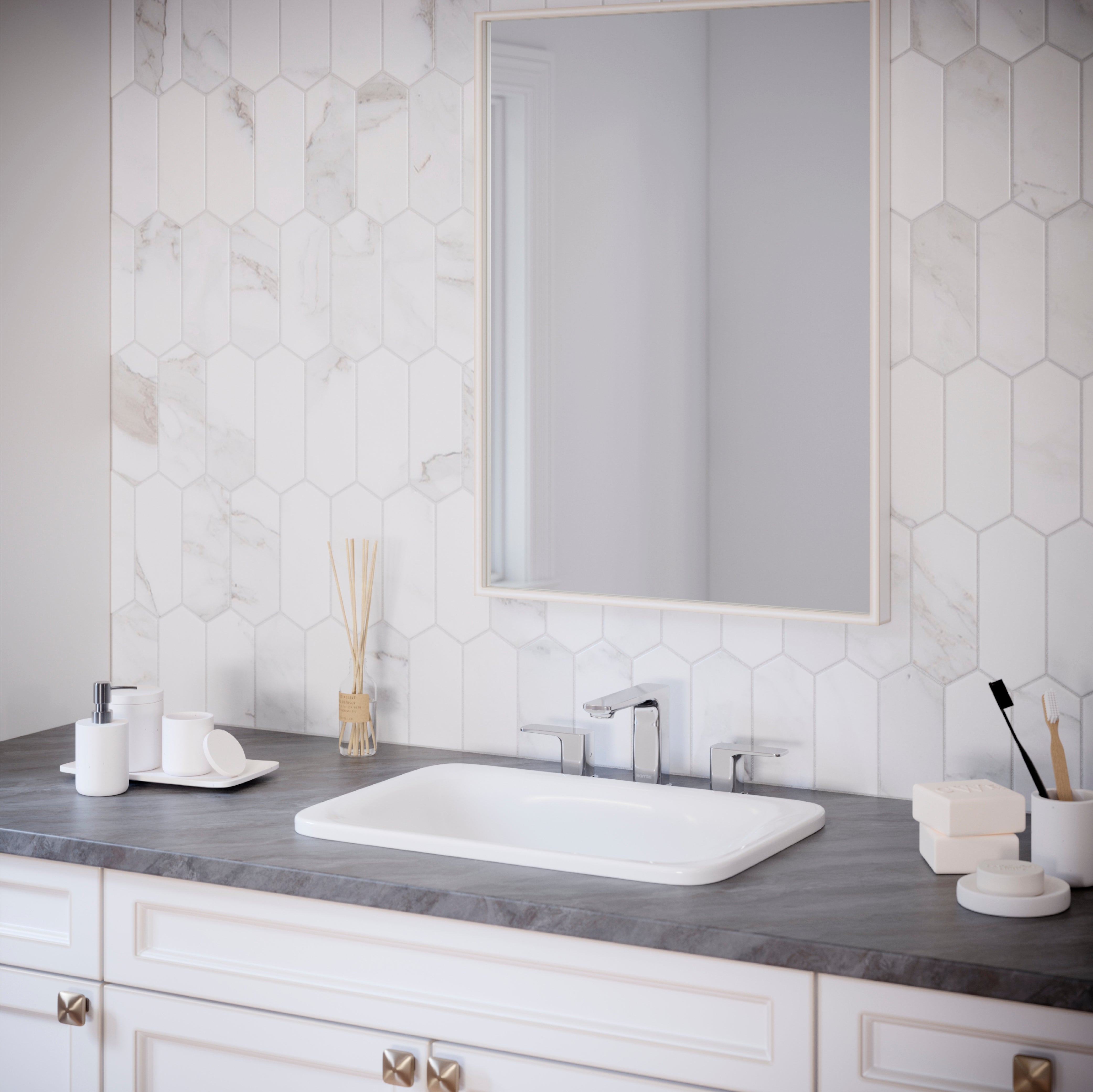 Alternate Image for Karran Venda 1.2 GPM Double Lever Handle Lead-free Brass ADA Bathroom Faucet, Widespread, Chrome, KBF514C