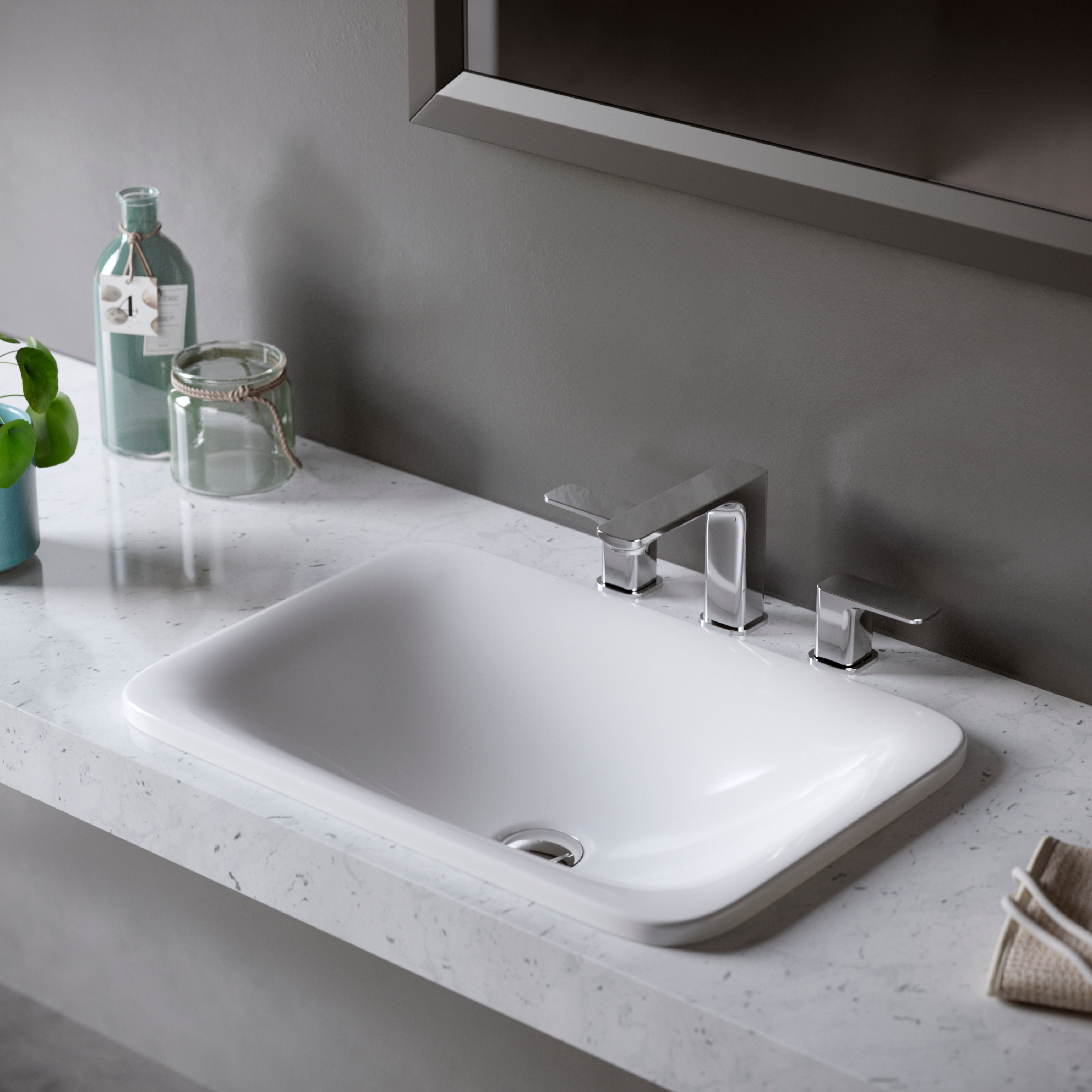 Alternate Image for Karran Venda 1.2 GPM Double Lever Handle Lead-free Brass ADA Bathroom Faucet, Widespread, Chrome, KBF514C