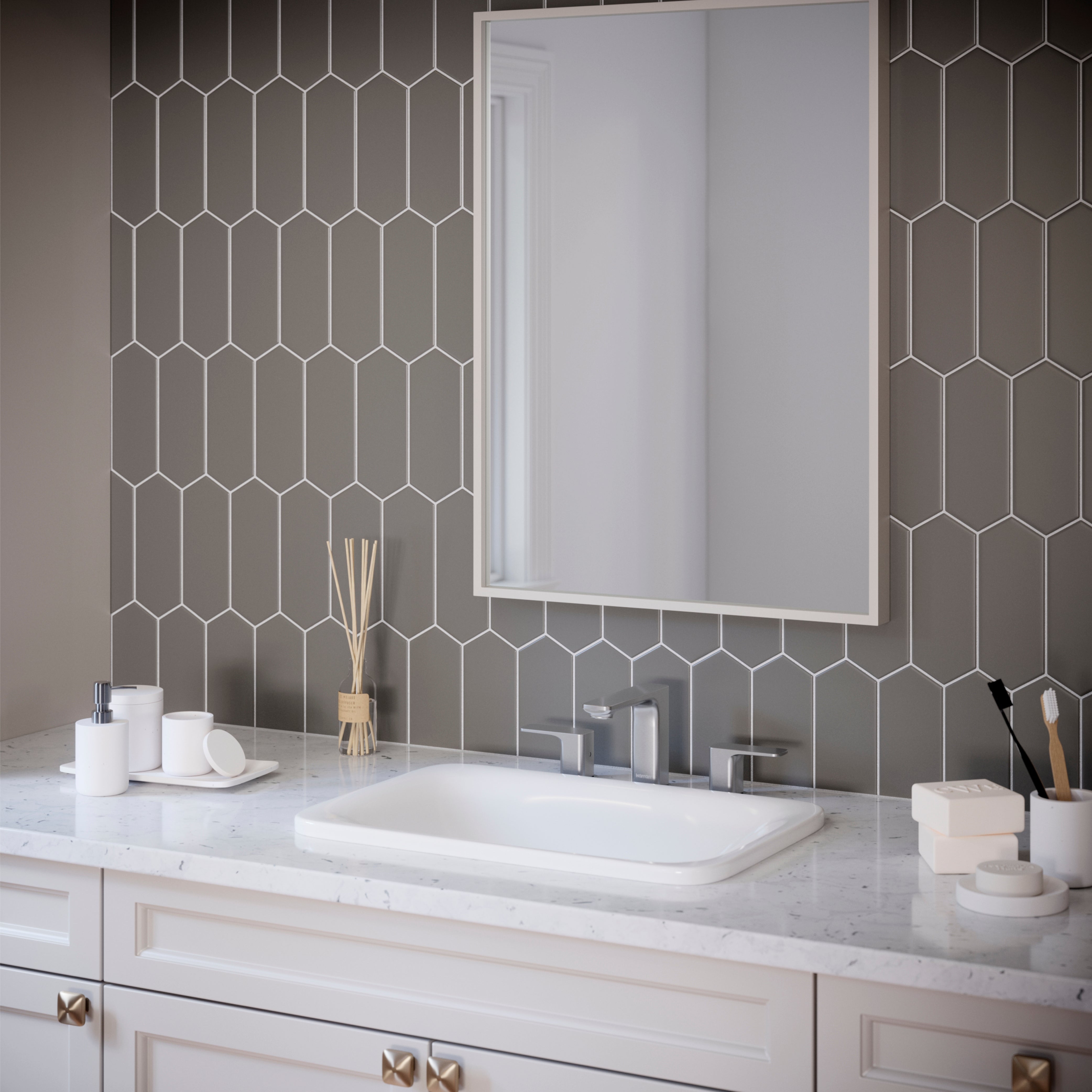 Alternate Image for Karran Venda 1.2 GPM Double Lever Handle Lead-free Brass ADA Bathroom Faucet, Widespread, Stainless Steel, KBF514SS