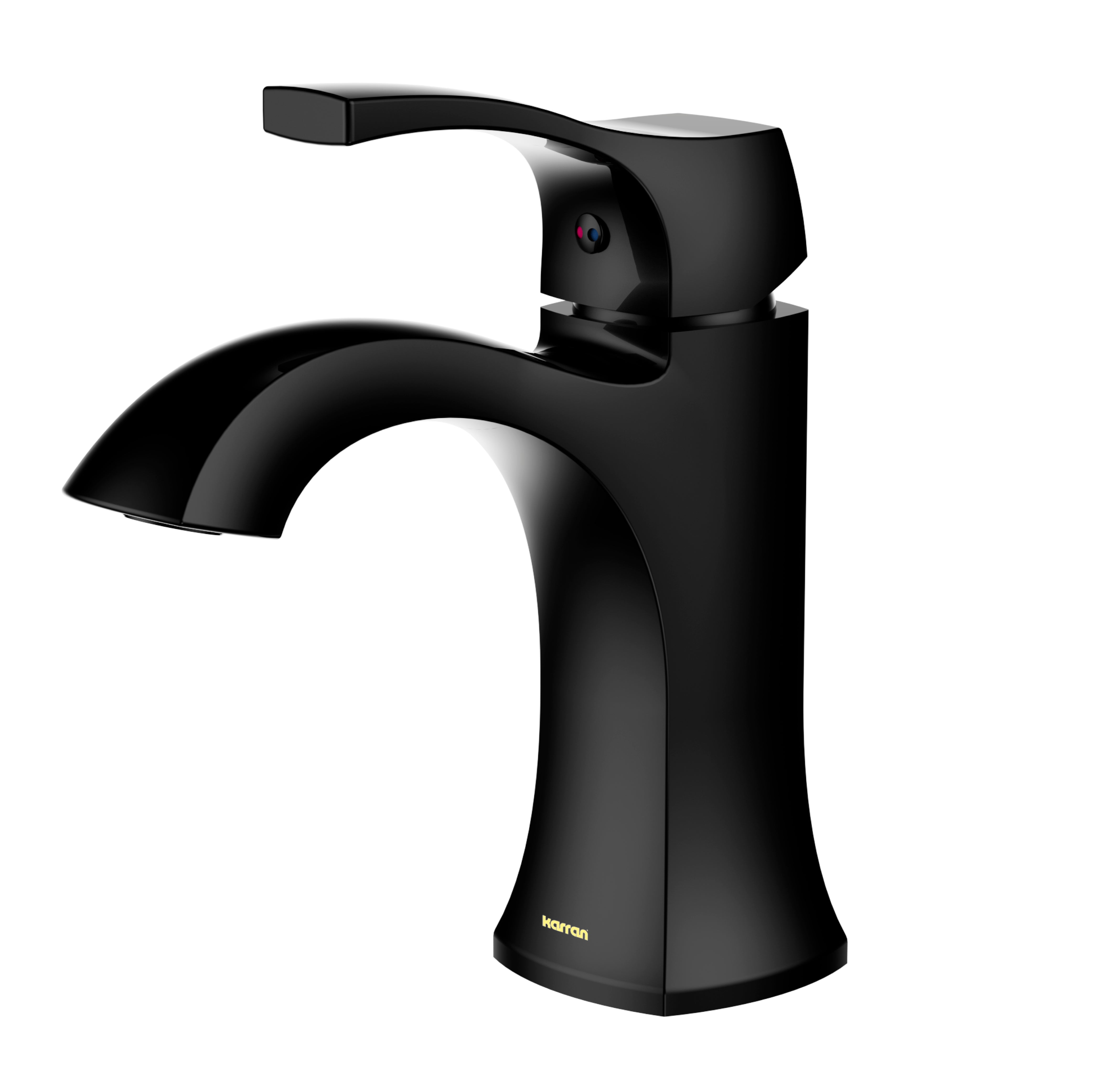 Karran Randburg 1.2 GPM Single Lever Handle Lead-free Brass ADA Bathroom Faucet, Basin, Matte Black, KBF520MB