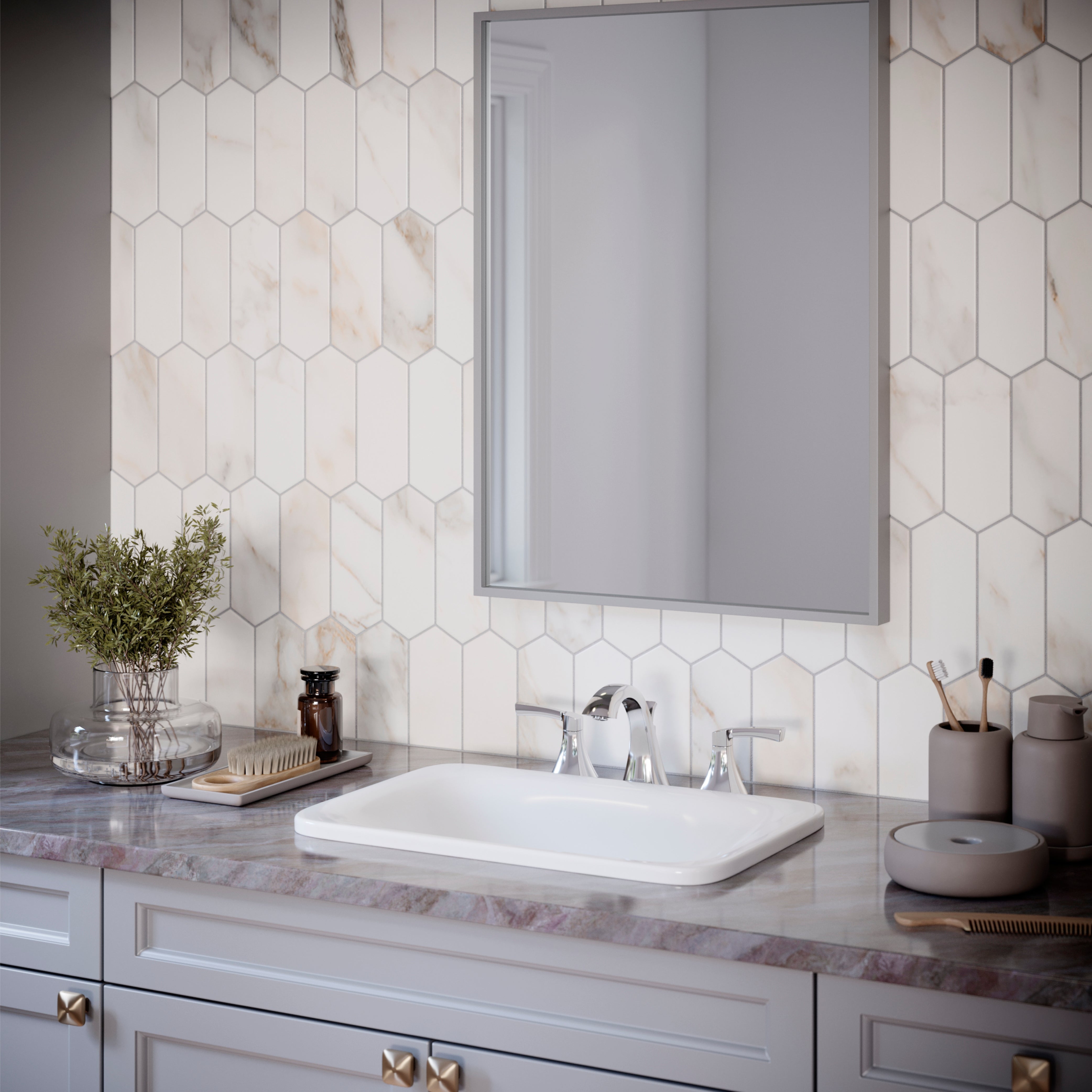 Alternate Image for Karran Randburg 1.2 GPM Double Lever Handle Lead-free Brass ADA Bathroom Faucet, Widespread, Chrome, KBF524C