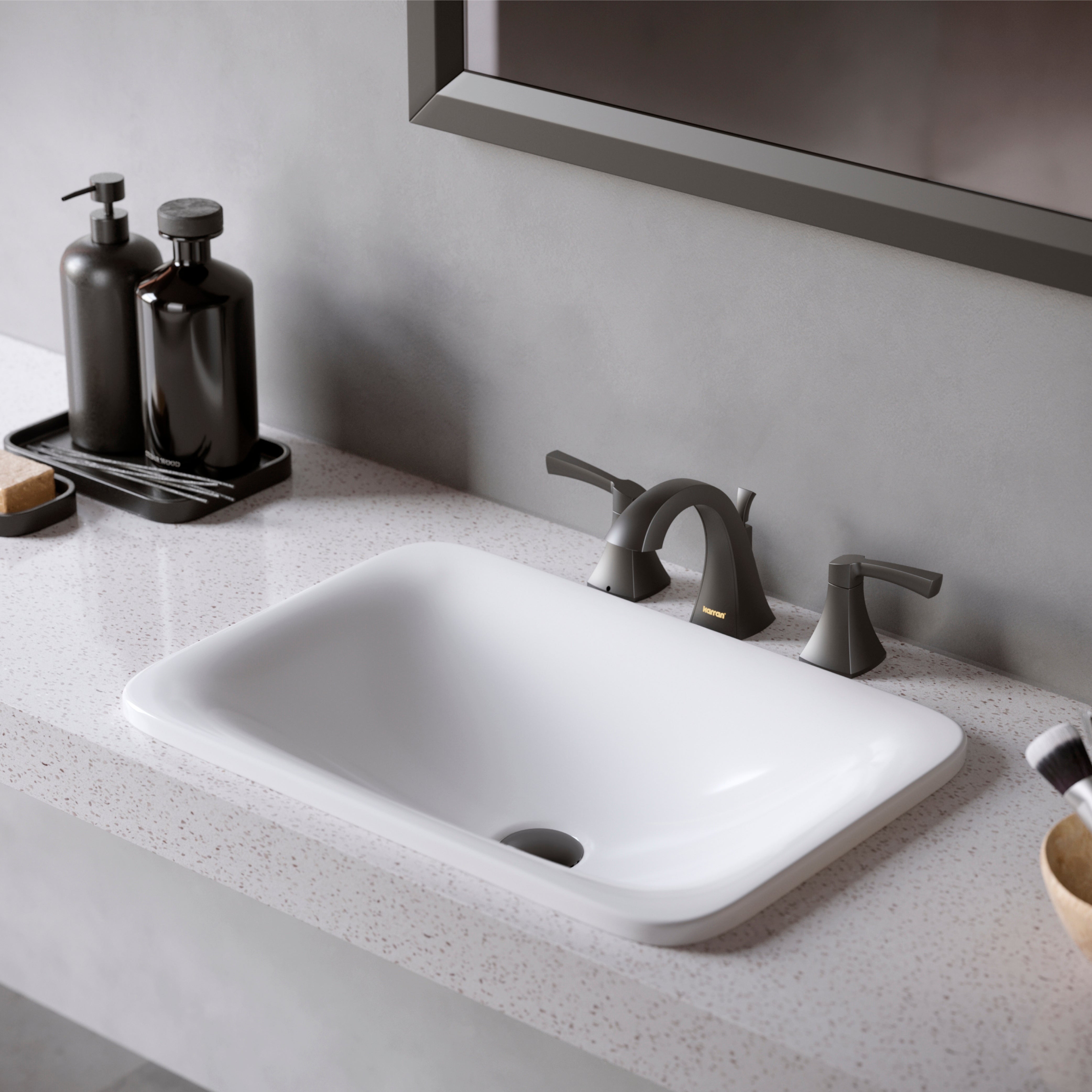 Alternate Image for Karran Randburg 1.2 GPM Double Lever Handle Lead-free Brass ADA Bathroom Faucet, Widespread, Matte Black, KBF524MB