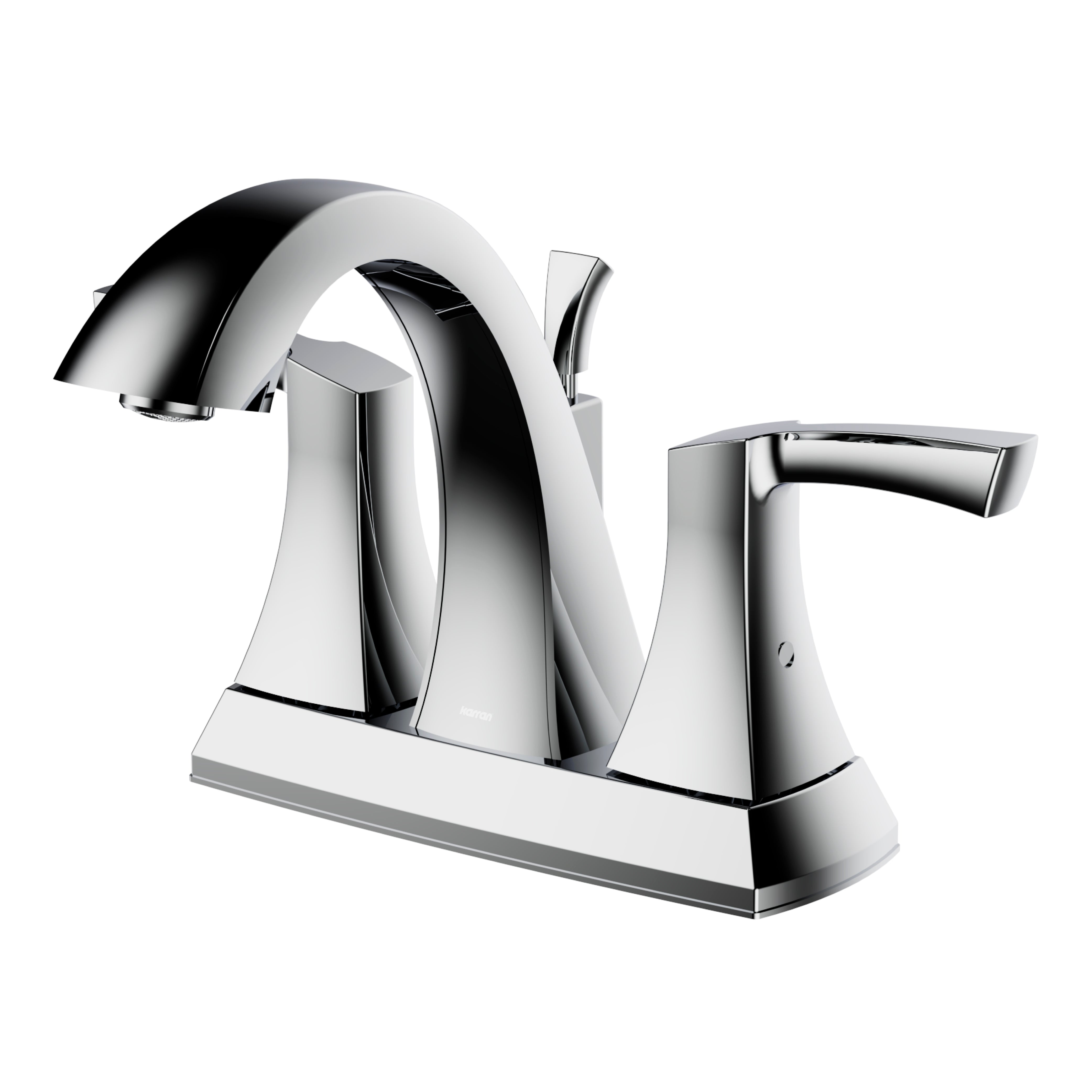 Alternate Image for Karran Randburg 1.2 GPM Double Lever Handle Lead-free Brass ADA Bathroom Faucet, Centerset, Chrome, KBF526C