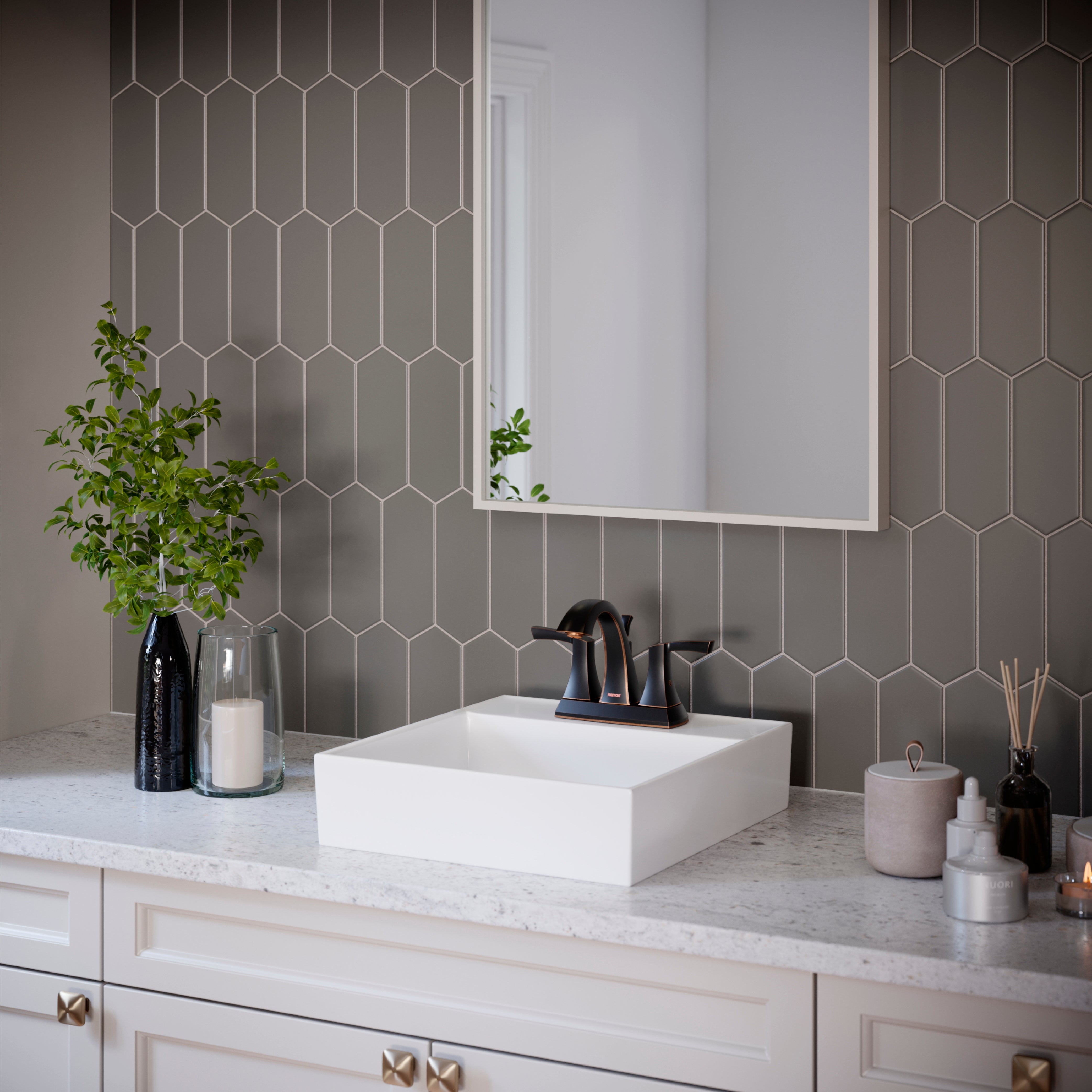 Alternate Image for Karran Randburg 1.2 GPM Double Lever Handle Lead-free Brass ADA Bathroom Faucet, Centerset, Oil Rubbed Bronze, KBF526ORB