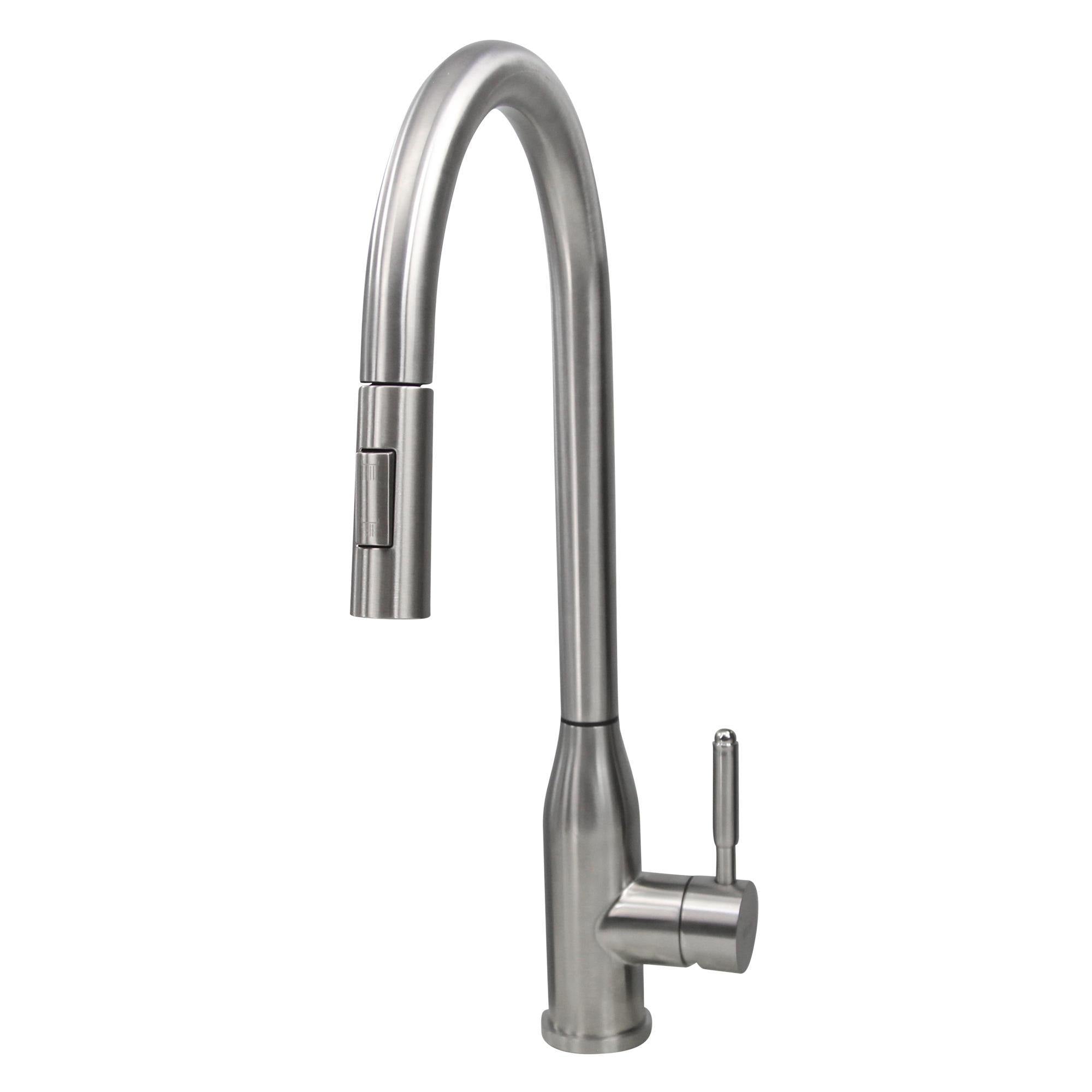 Alternate Image for Nantucket Sinks KF-PD18-SS 1.8 GPM Goose Neck Pull-Down Faucet with Modern Styling
