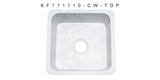 Carrara Marble 17" Stone Farmhouse Sink, White, KF171710-CW - The Sink Boutique