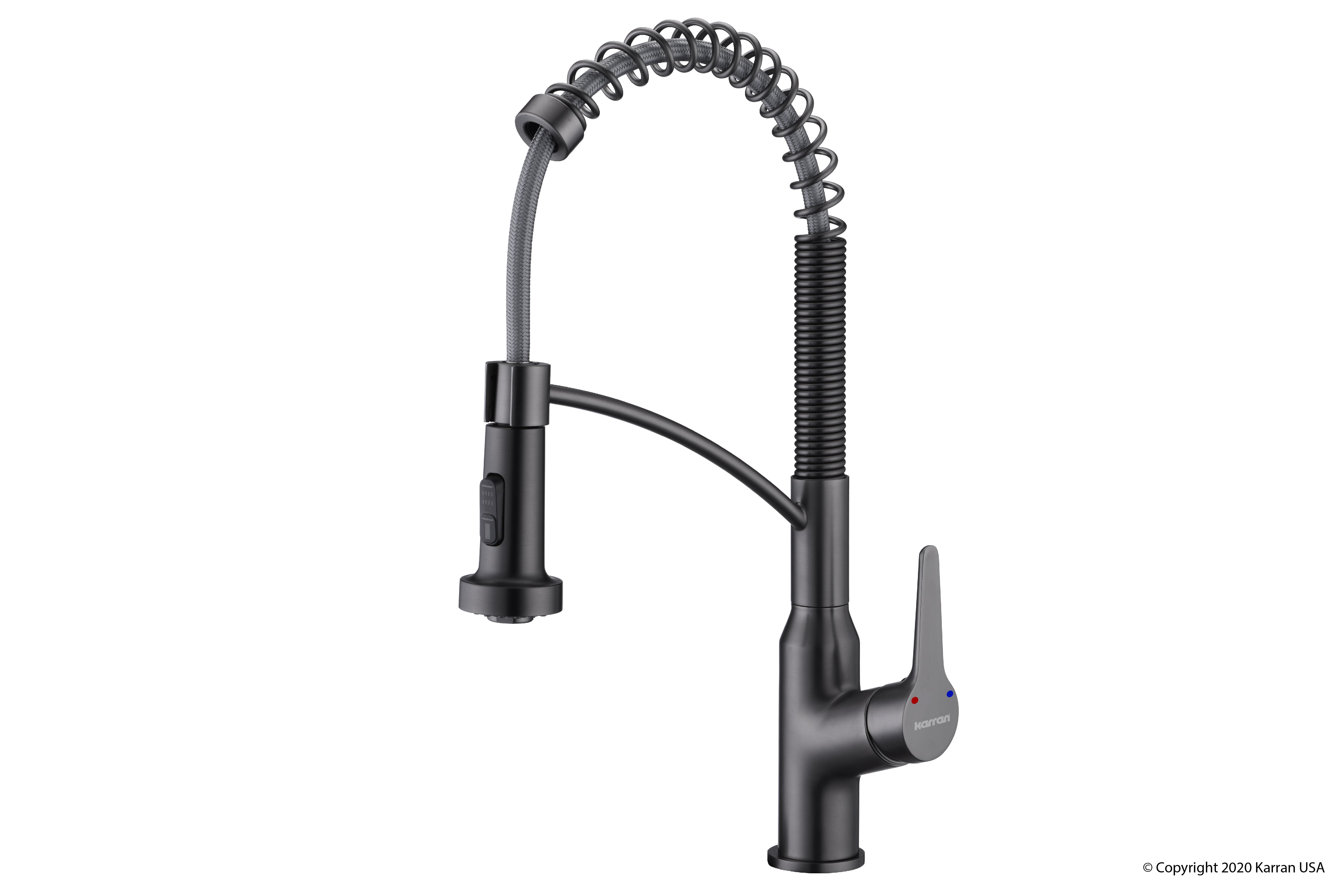 Alternate Image for Karran Scottsdale Single Lever Handle Lead-free Brass ADA Kitchen Faucet, Pull Down, Gun Metal Grey, KKF210GG